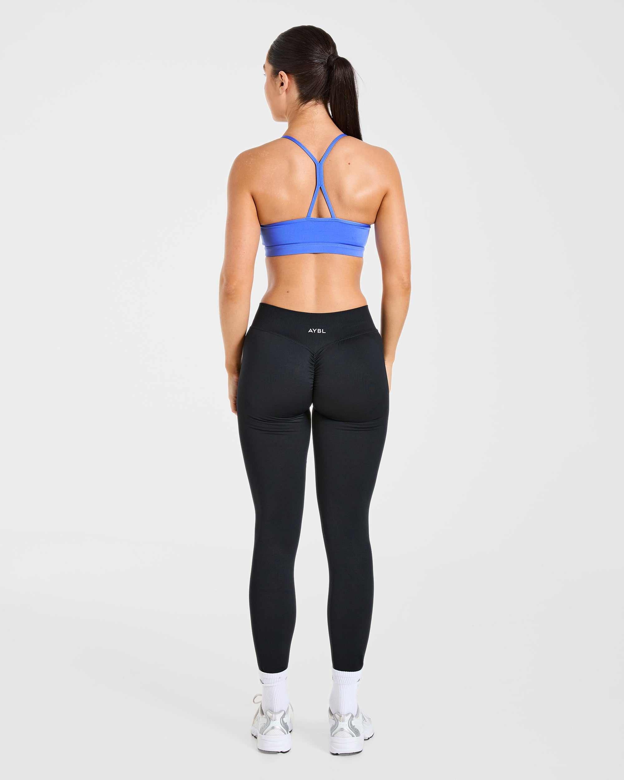 Essential Ruched Sports Bra - Cornflower Purple