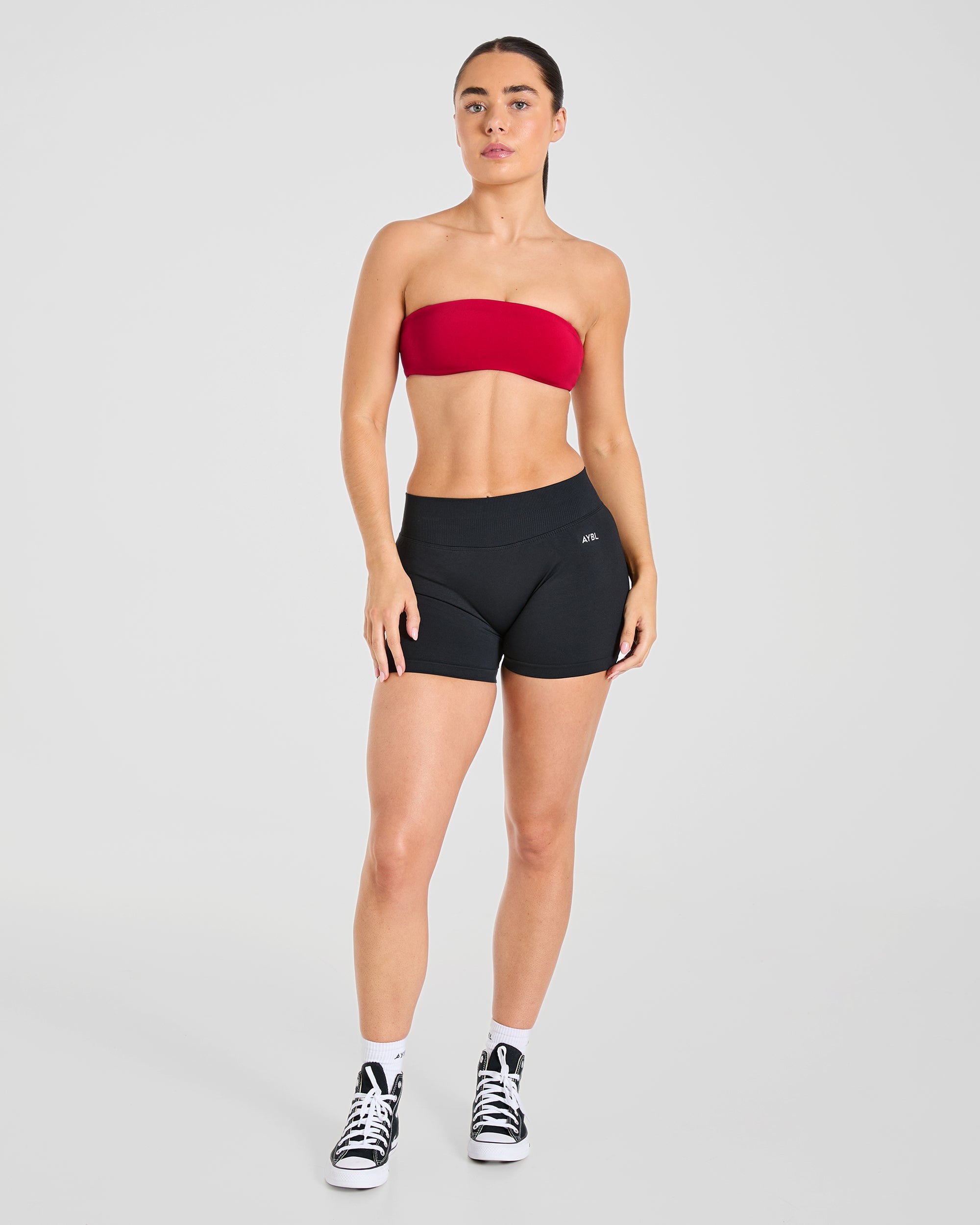 Essential Bandeau Sports Bra - Raspberry