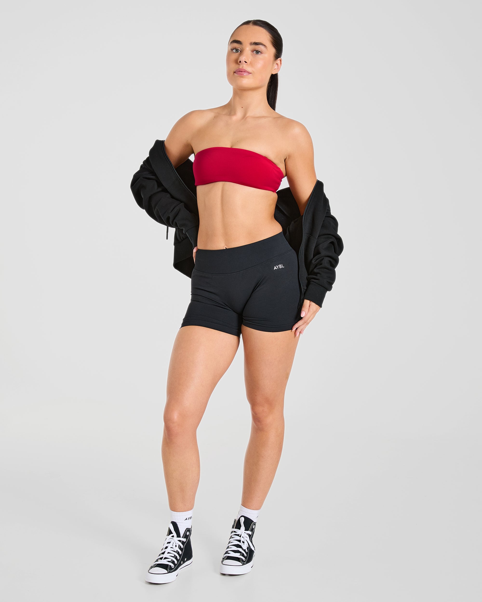 Essential Bandeau Sports Bra - Raspberry