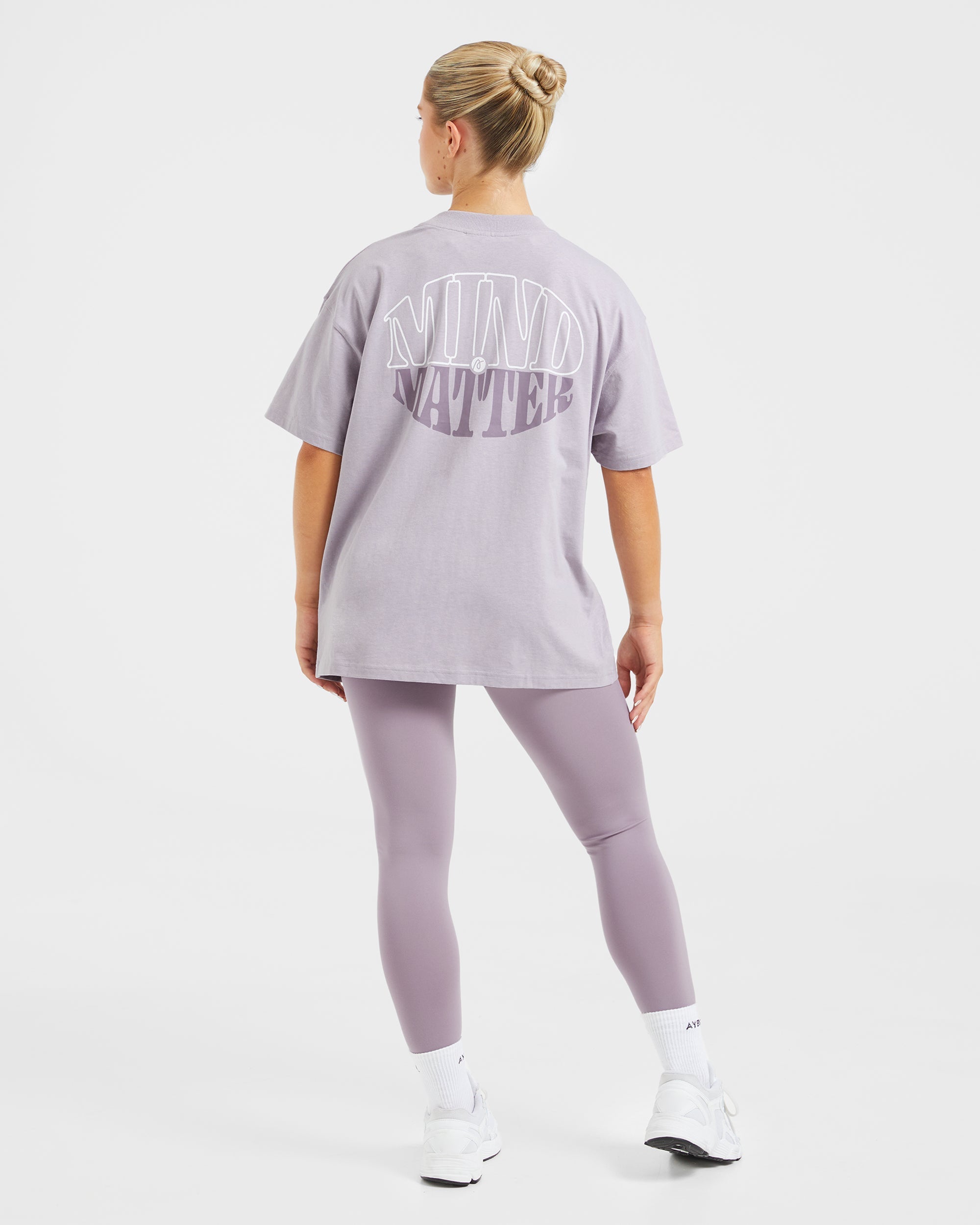 Mind Over Matter Oversized T Shirt - Purple