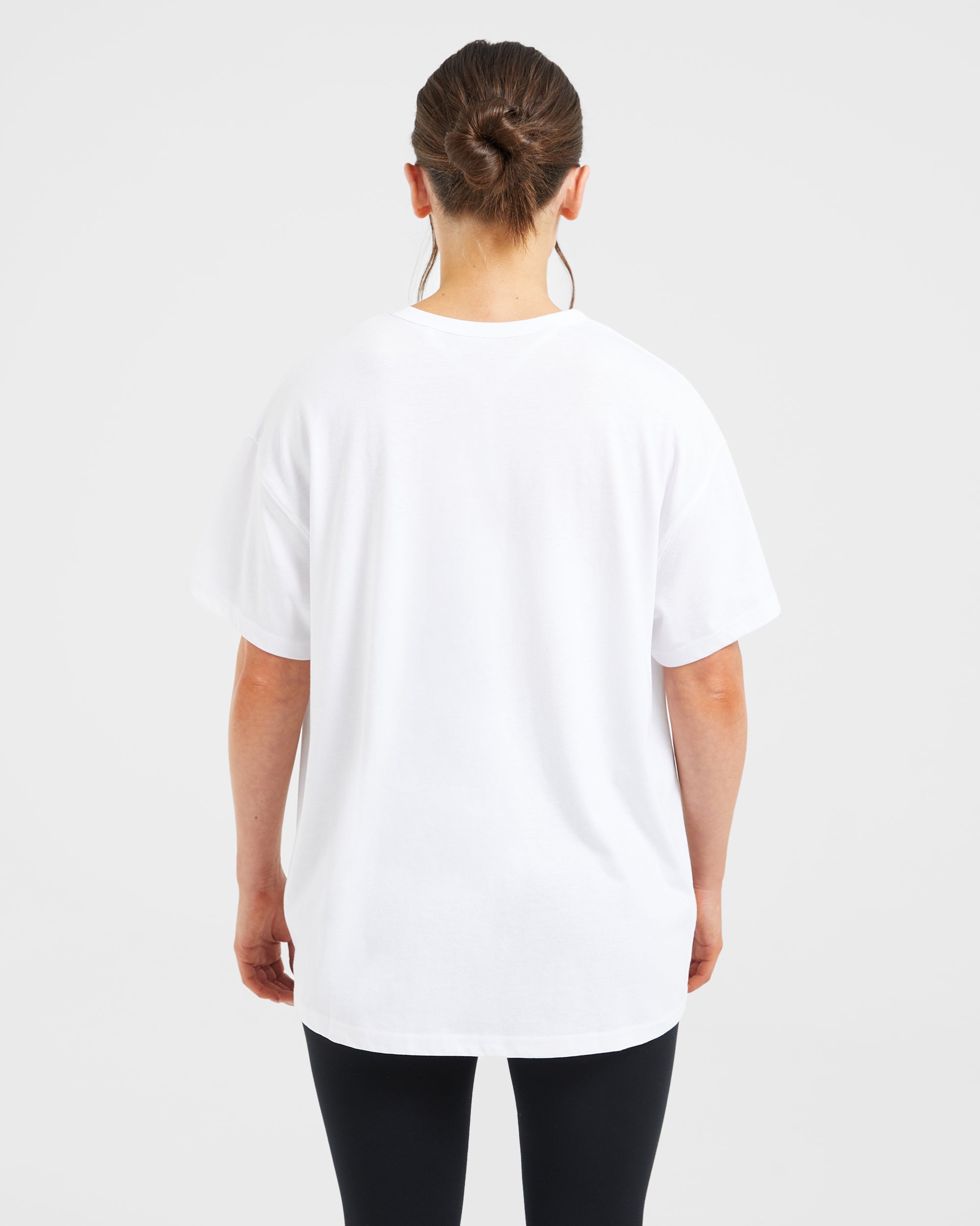 Varsity Oversized T Shirt - White