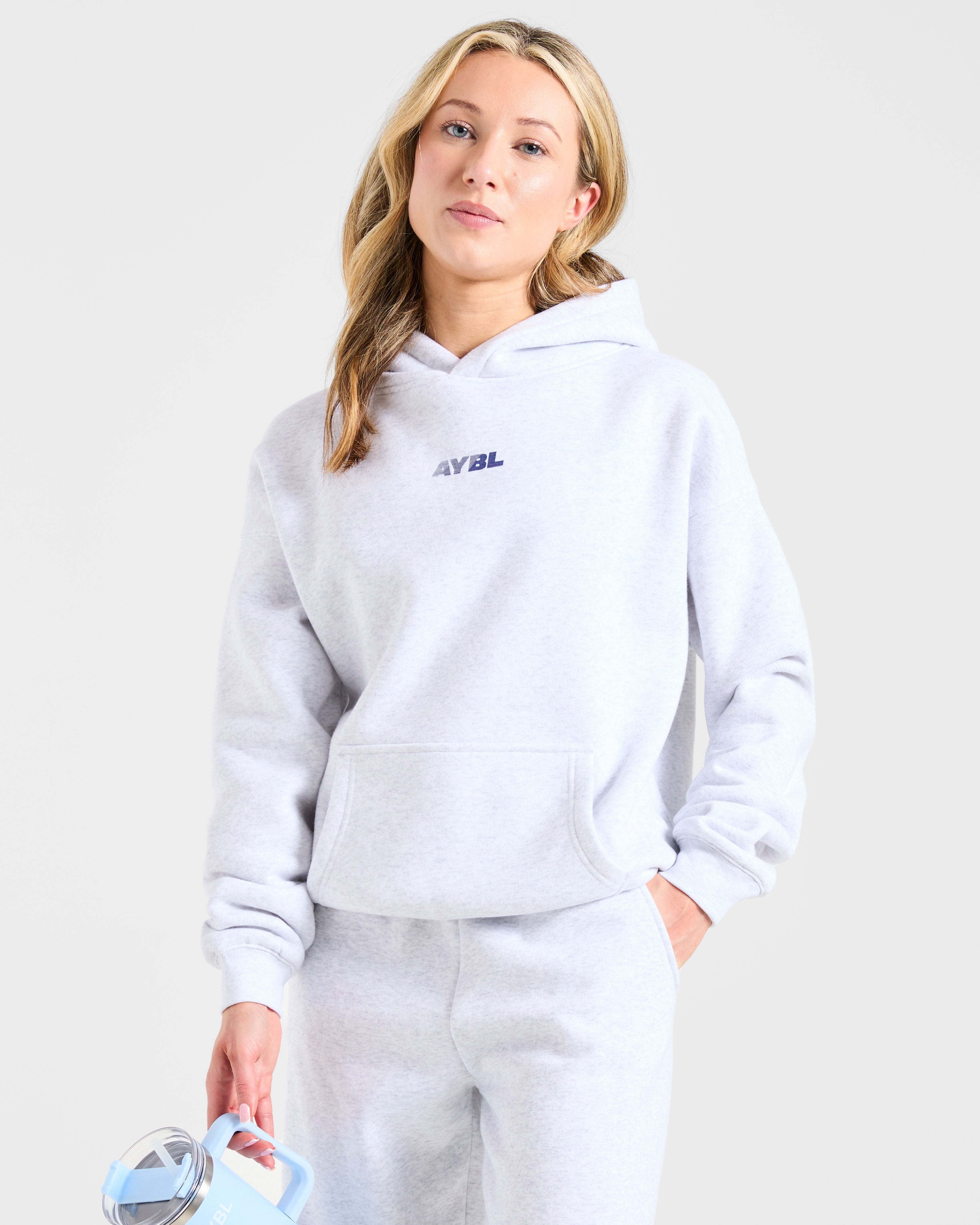Athletics Dept Oversized Hoodie - Grey Marl