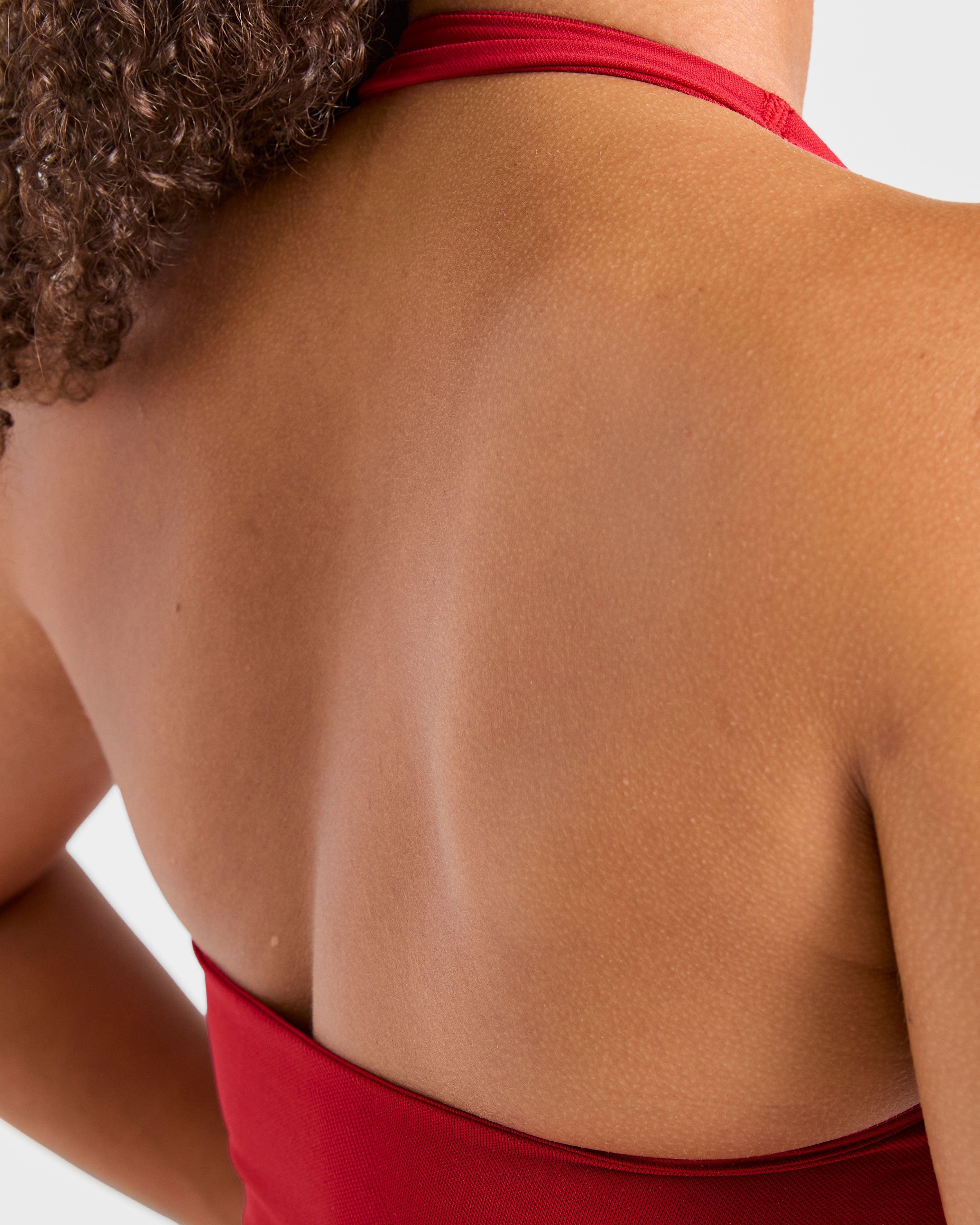 Enhance Seamless Halterneck Top - Red