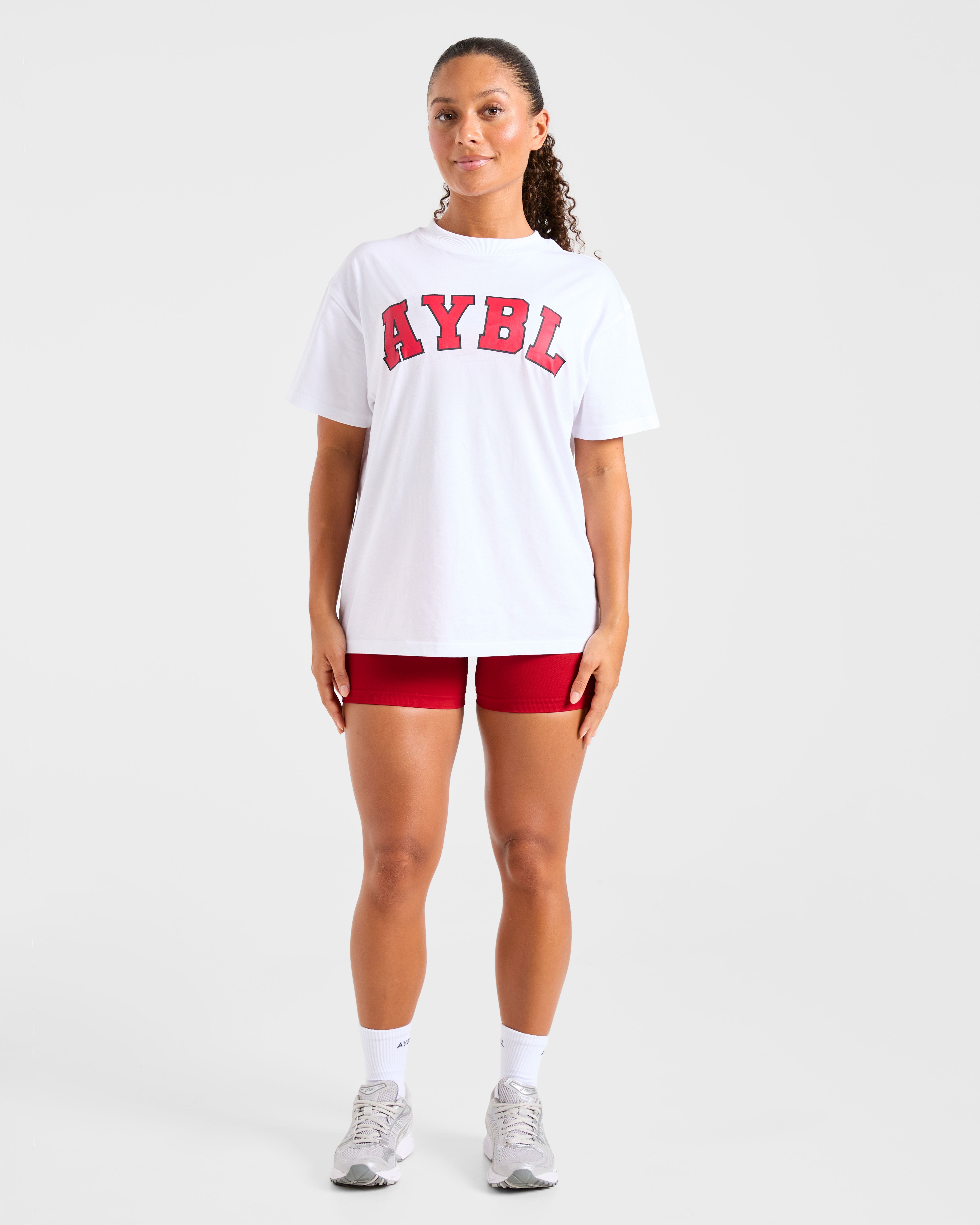 Varsity 2.0 Oversized T Shirt - Red