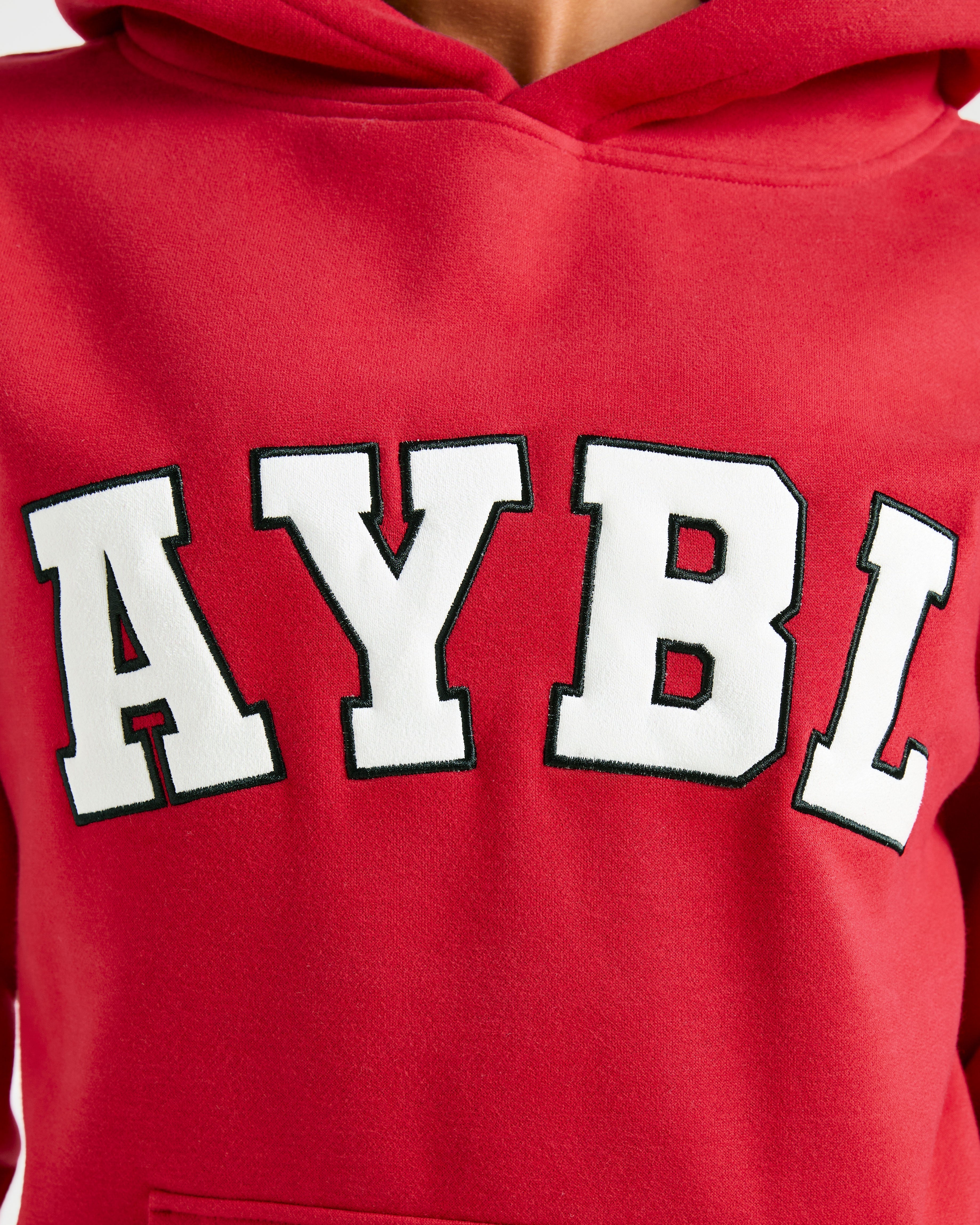 Varsity 2.0 Oversized Hoodie - Red