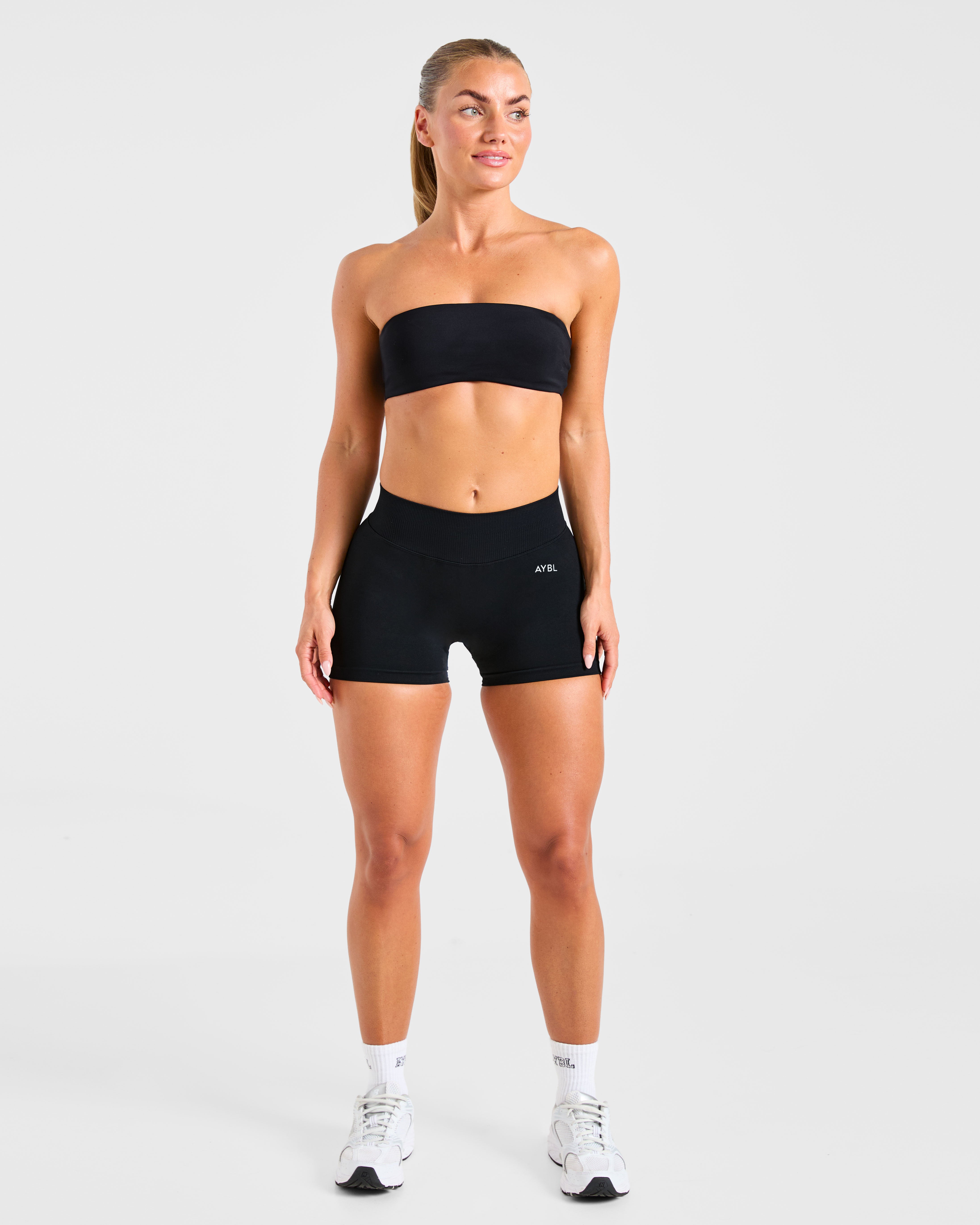 Essential Bandeau Sports Bra - Black