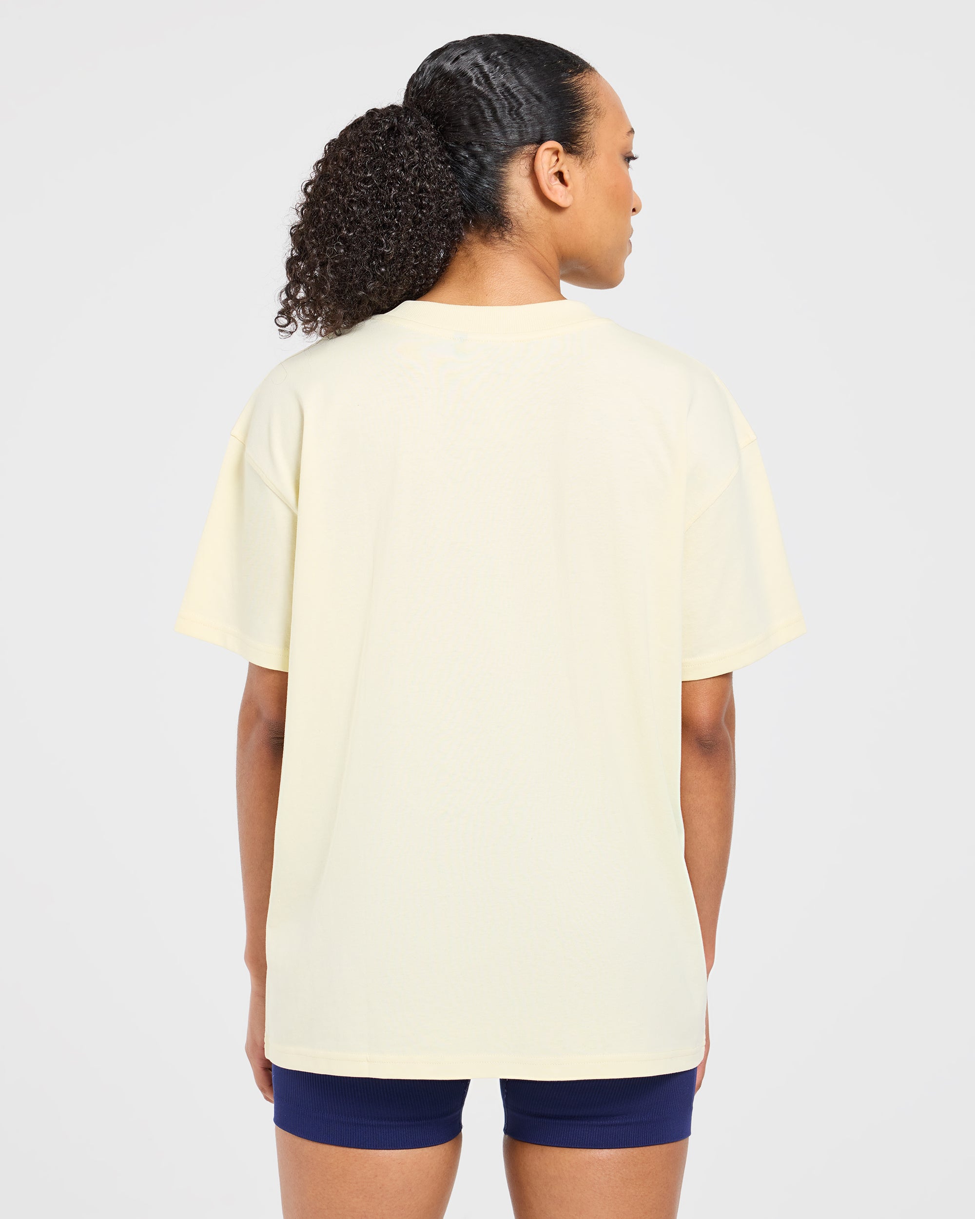 Varsity 2.0 Oversized T Shirt - Butter Yellow
