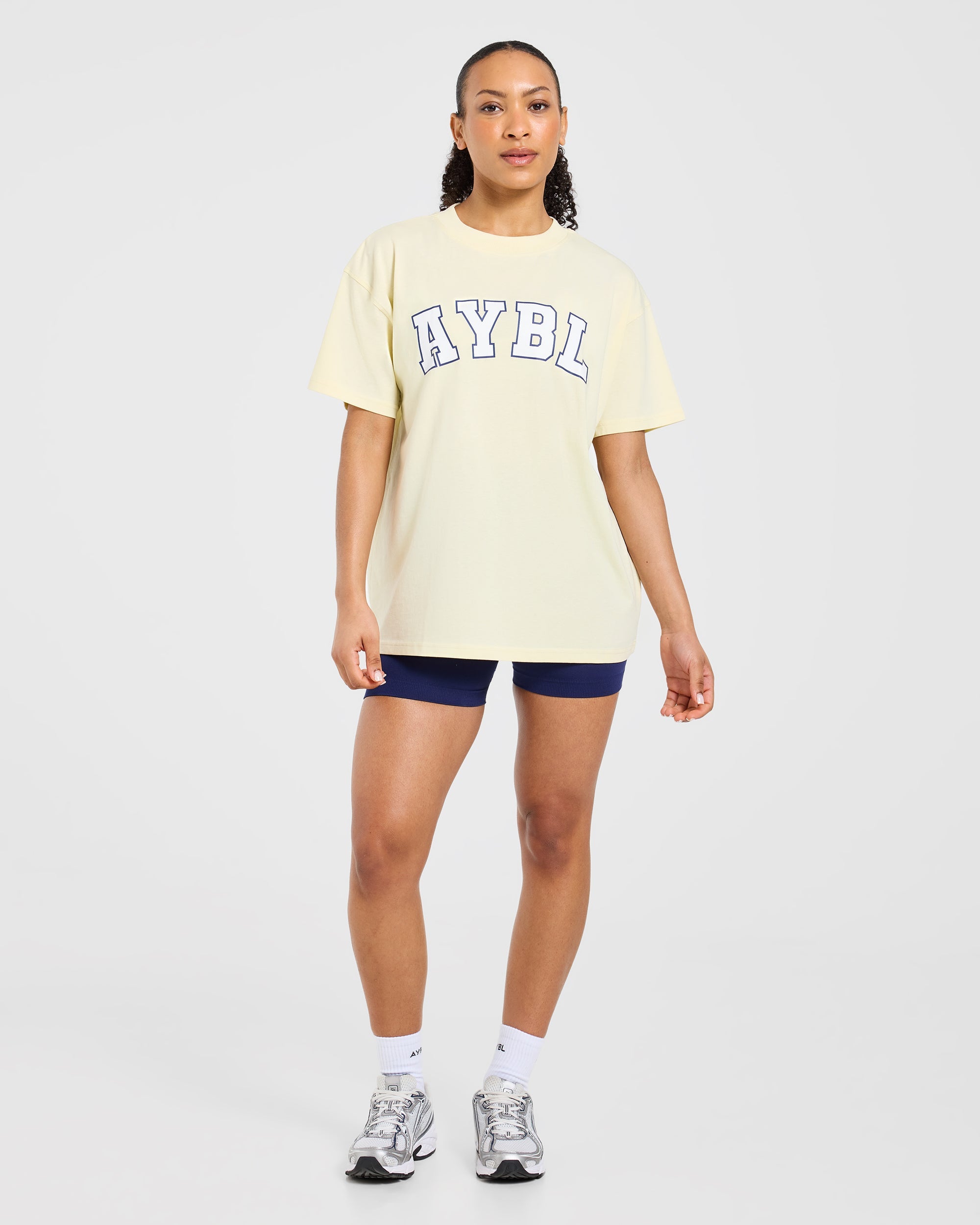 Varsity 2.0 Oversized T Shirt - Butter Yellow