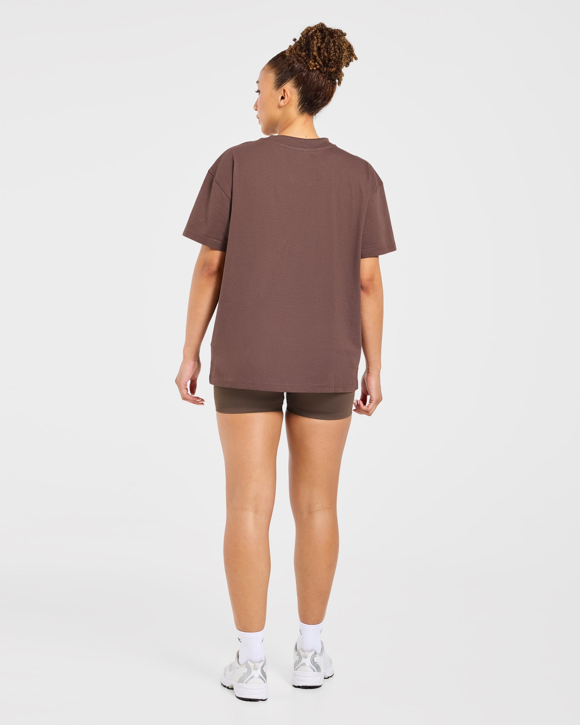 Varsity 2.0 Oversized T Shirt - Brown