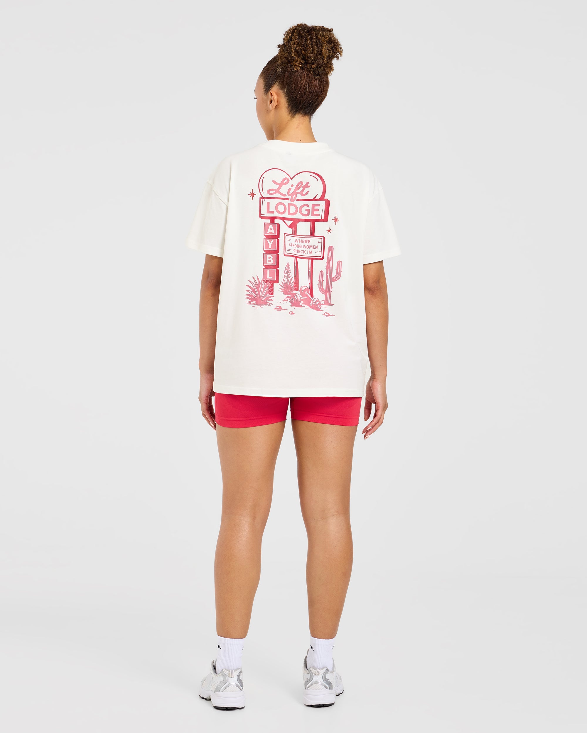AYBL Lift Lodge Oversized T Shirt - Off White
