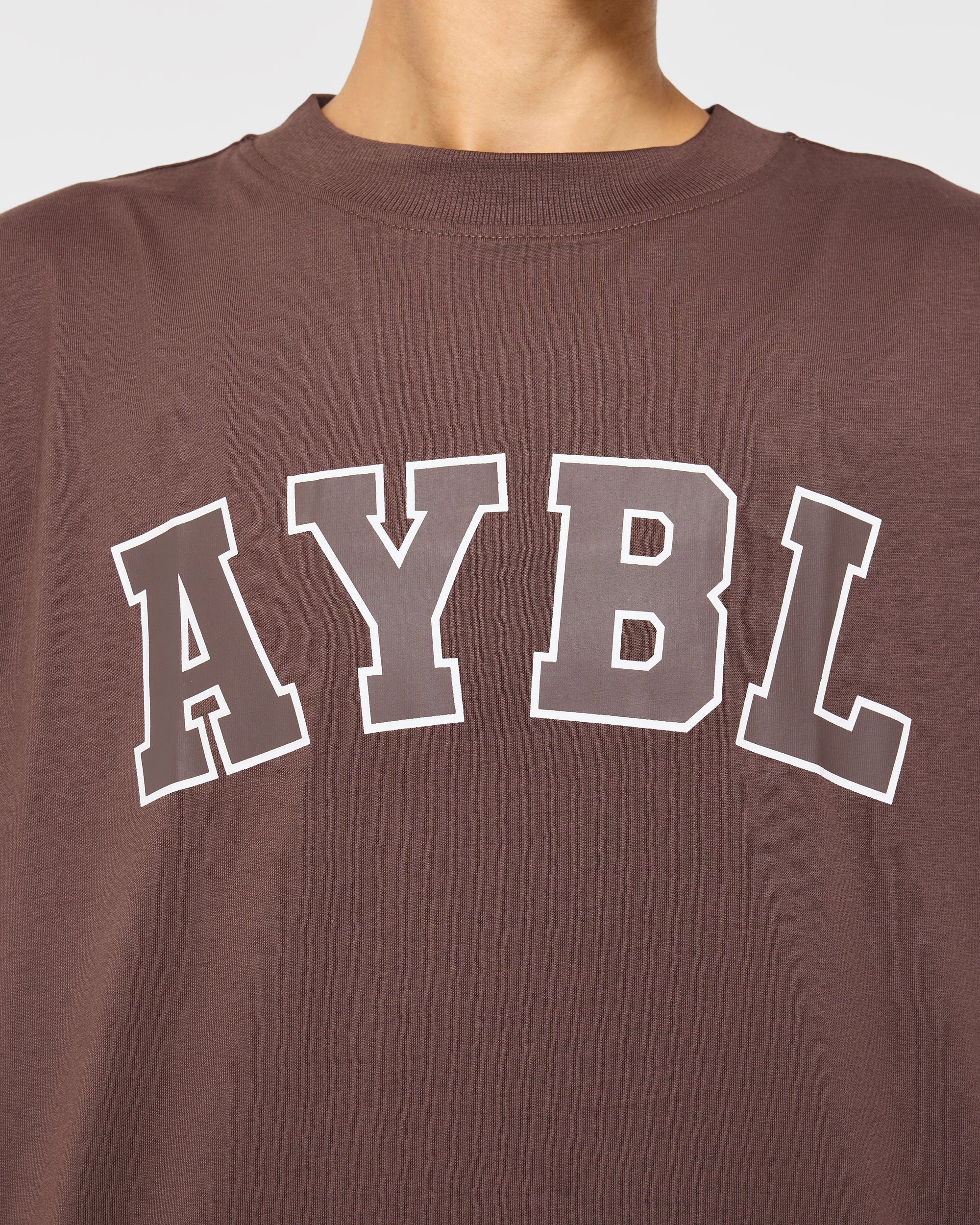 Varsity 2.0 Oversized T Shirt - Brown