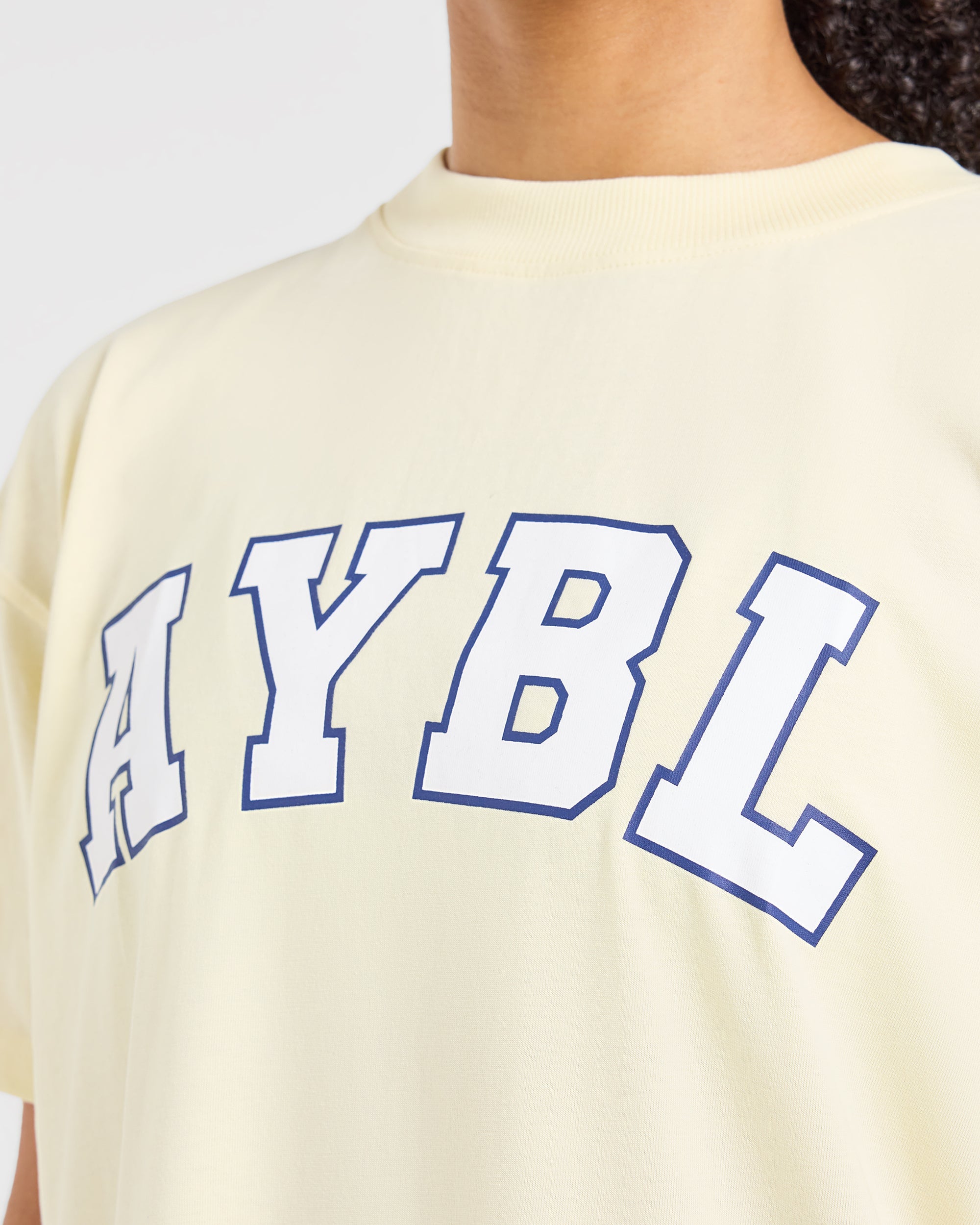 Varsity 2.0 Oversized T Shirt - Butter Yellow