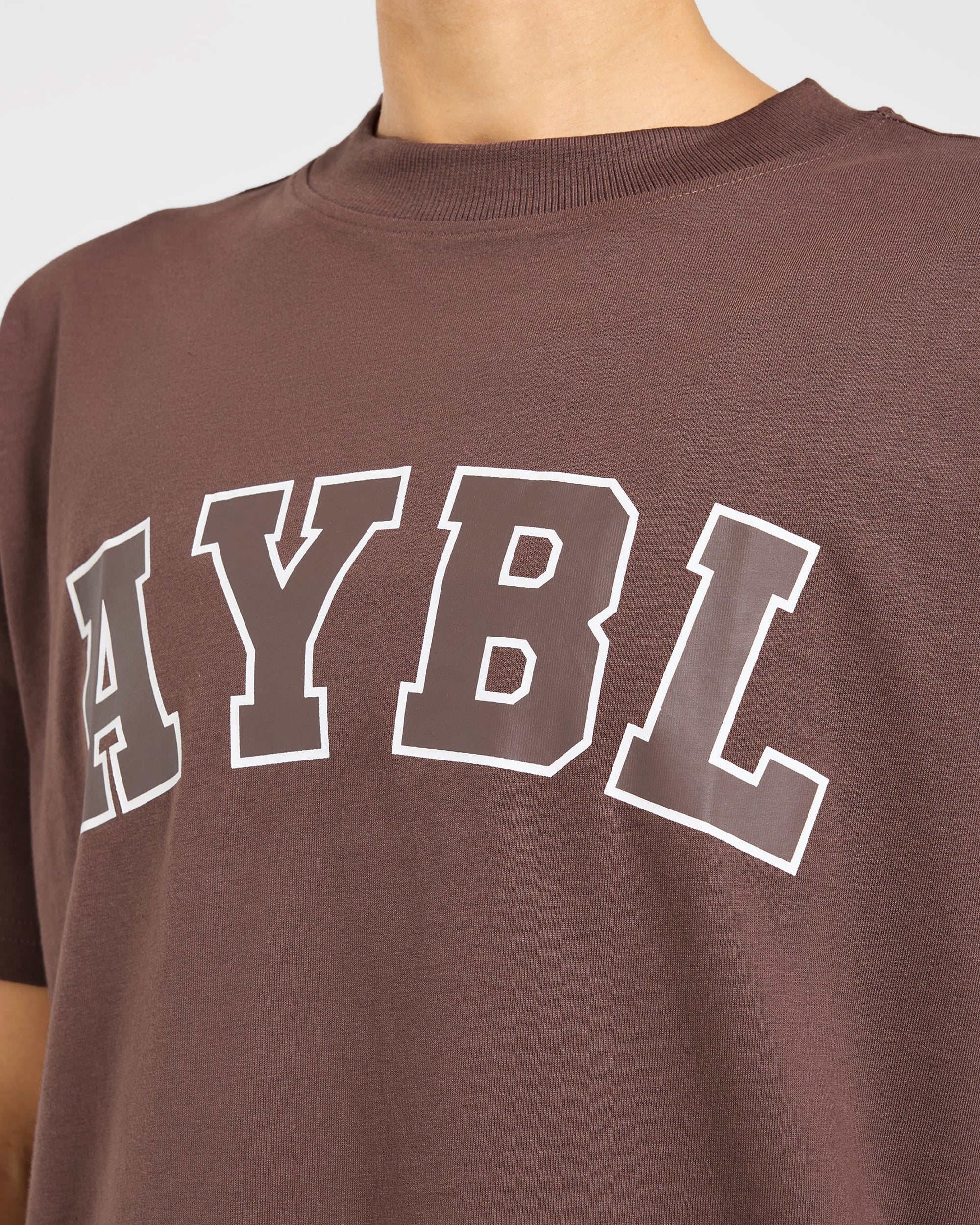 Varsity 2.0 Oversized T Shirt - Brown