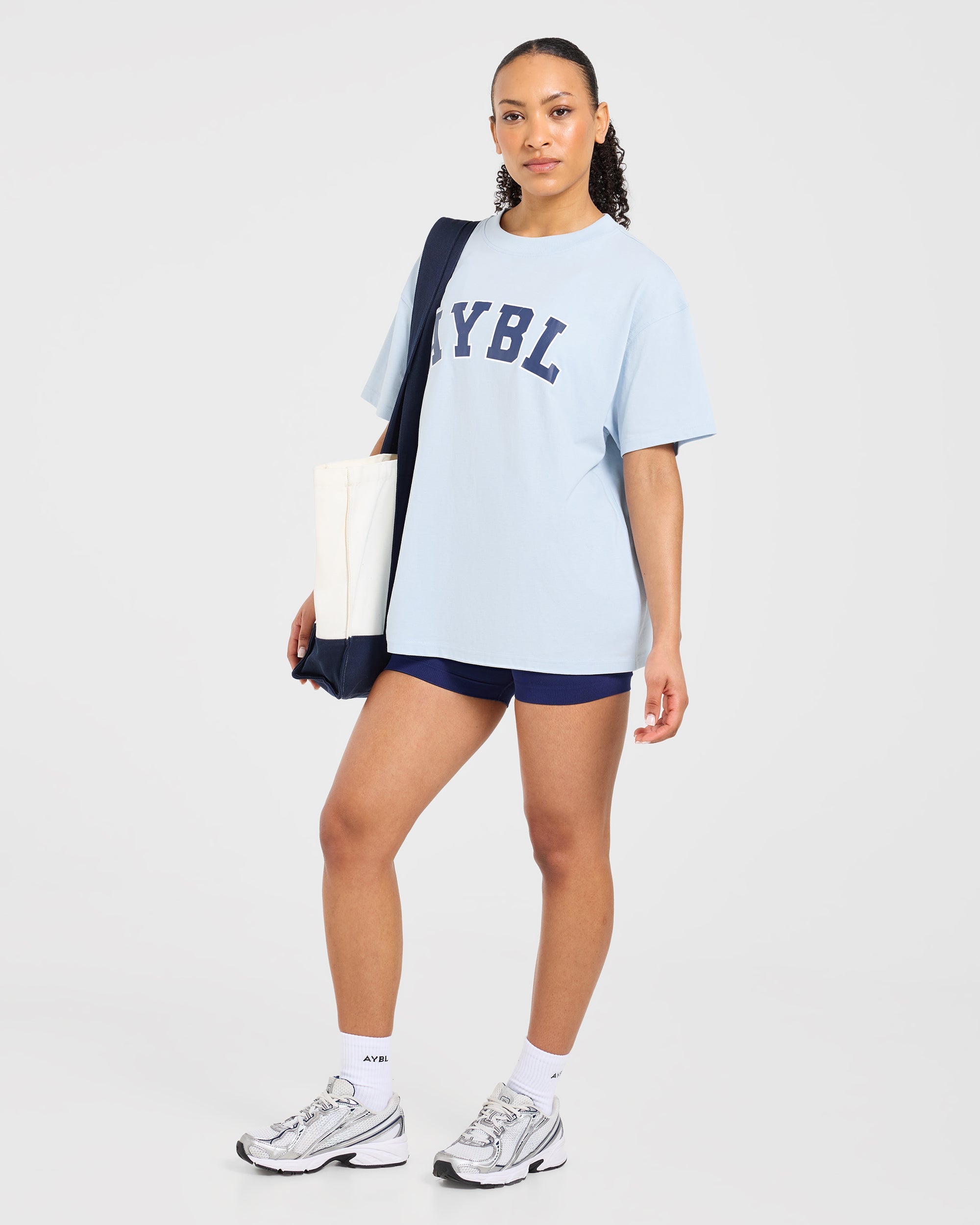 Varsity 2.0 Oversized T Shirt - Blue