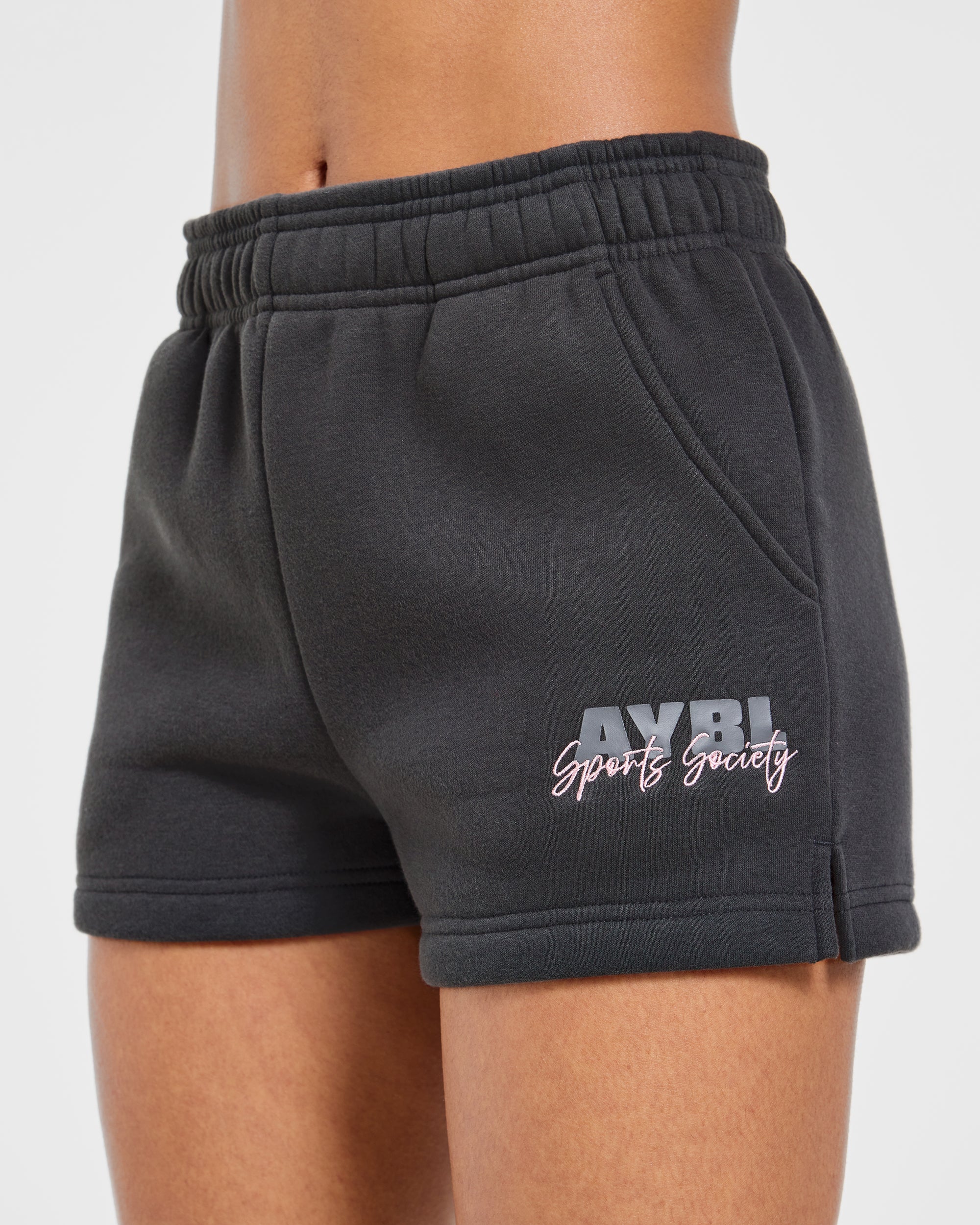 Sports Society Oversized Shorts - Charcoal