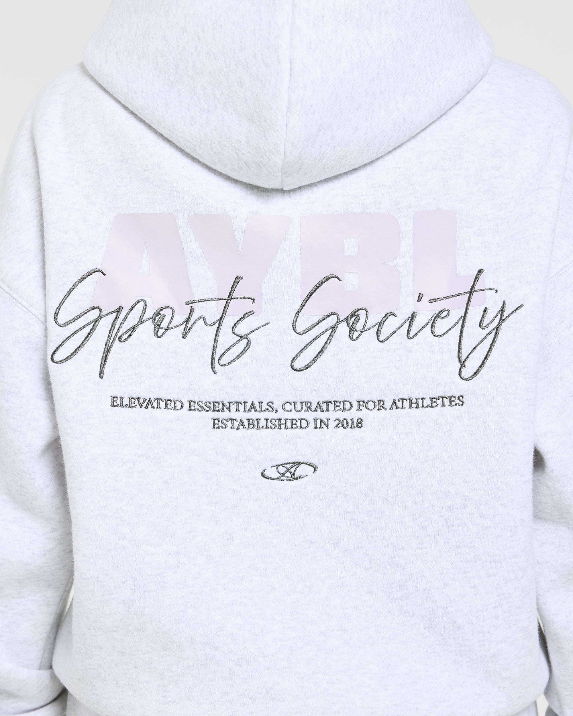 Sports Society Oversized Hoodie - Heather Grey