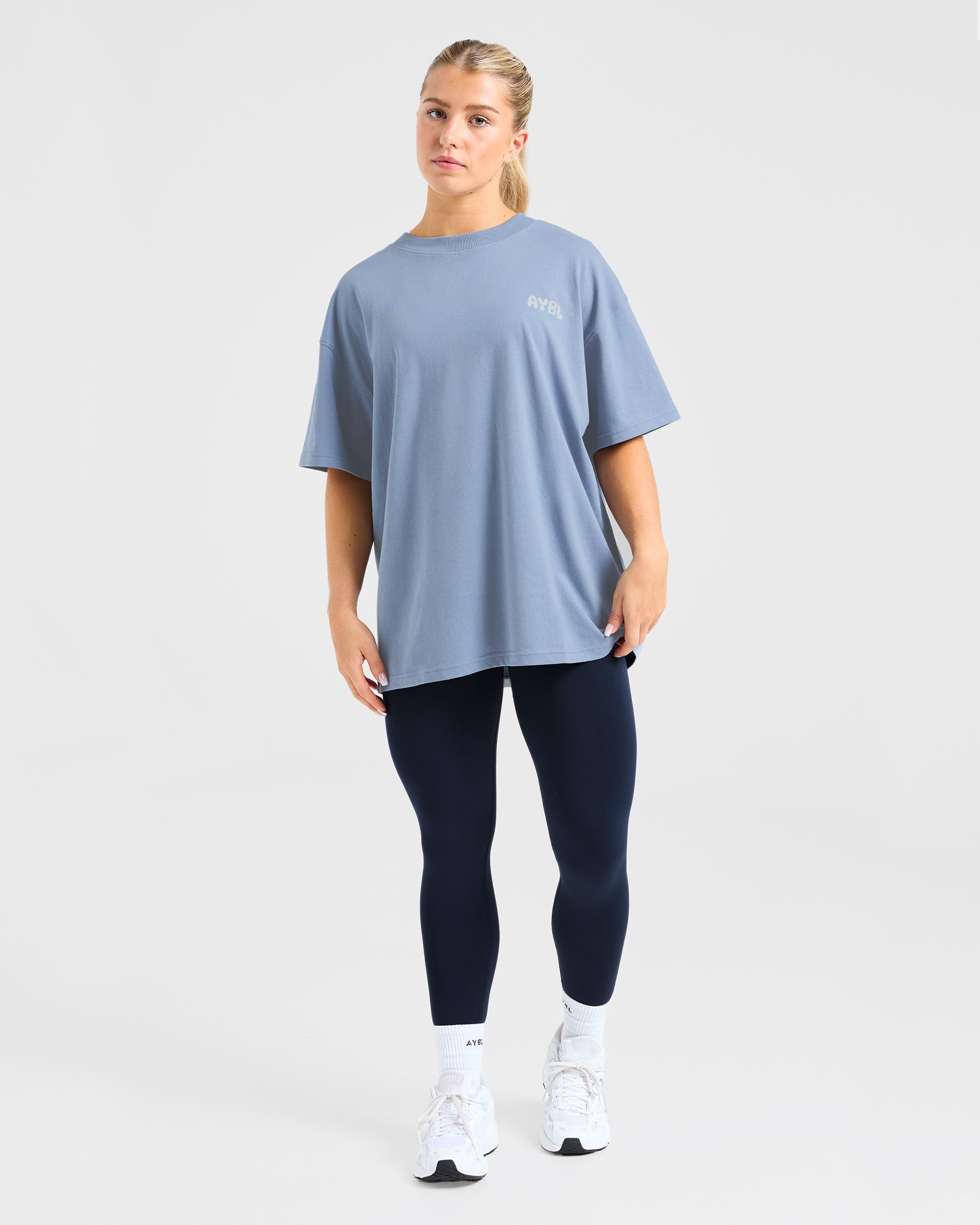 Mind Over Matter V2 Oversized T Shirt - Blue