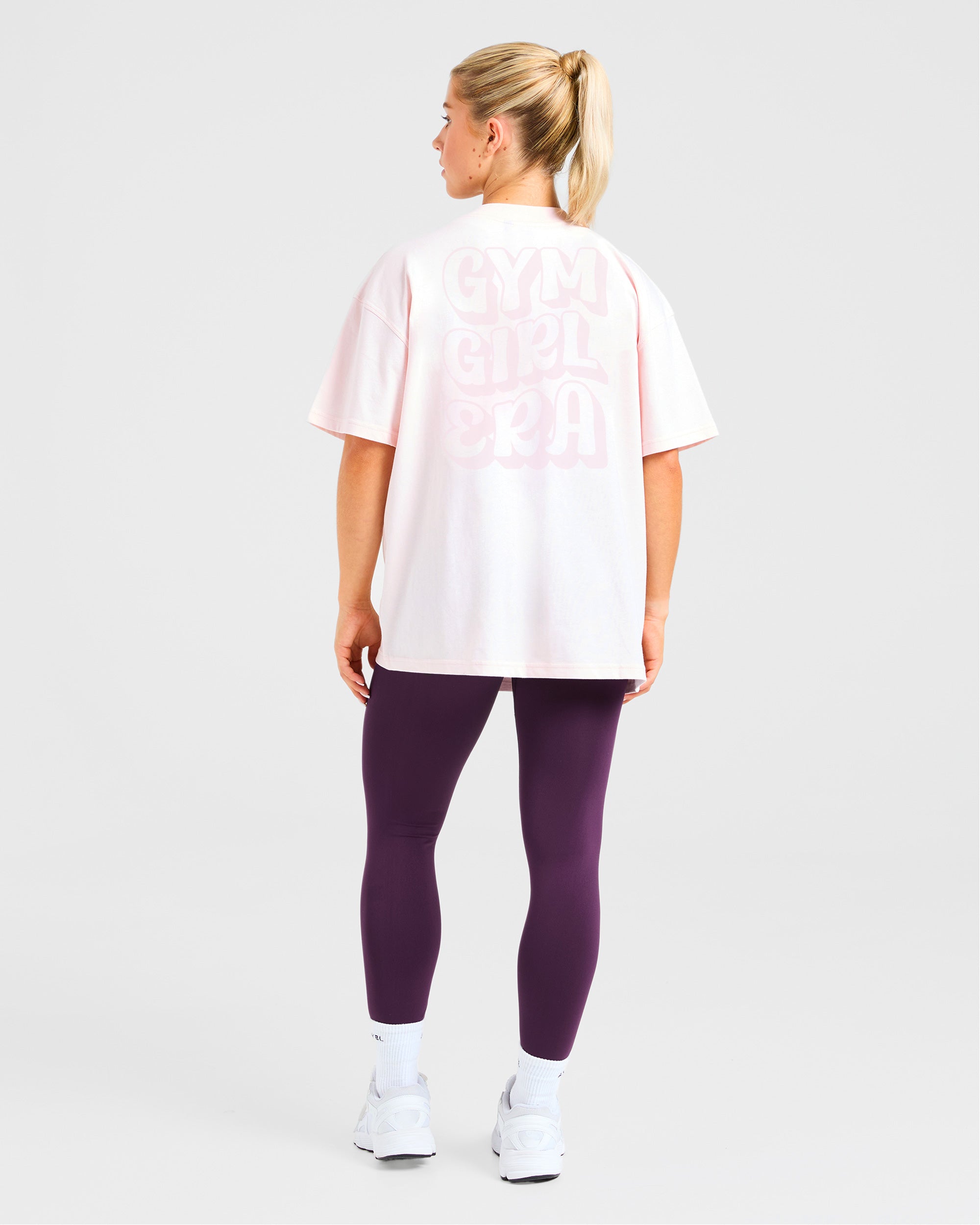 Gym Girl Era Oversized T Shirt - Pink