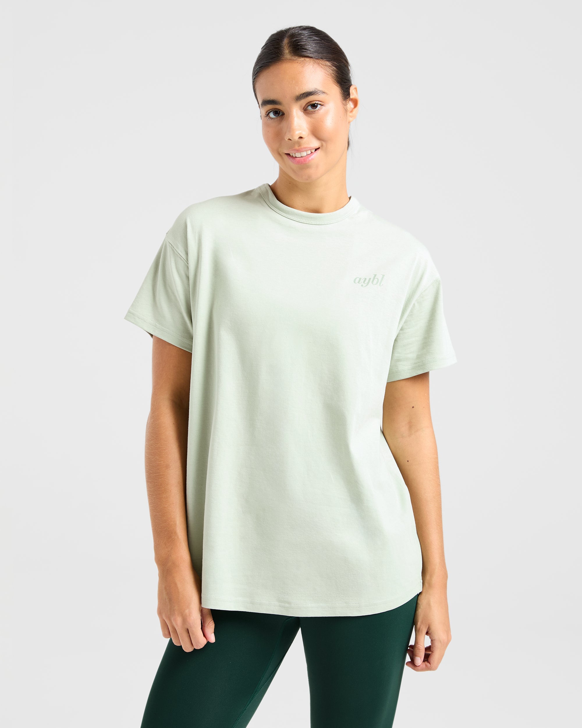 Show Yourself Kindness Oversized T Shirt - Green