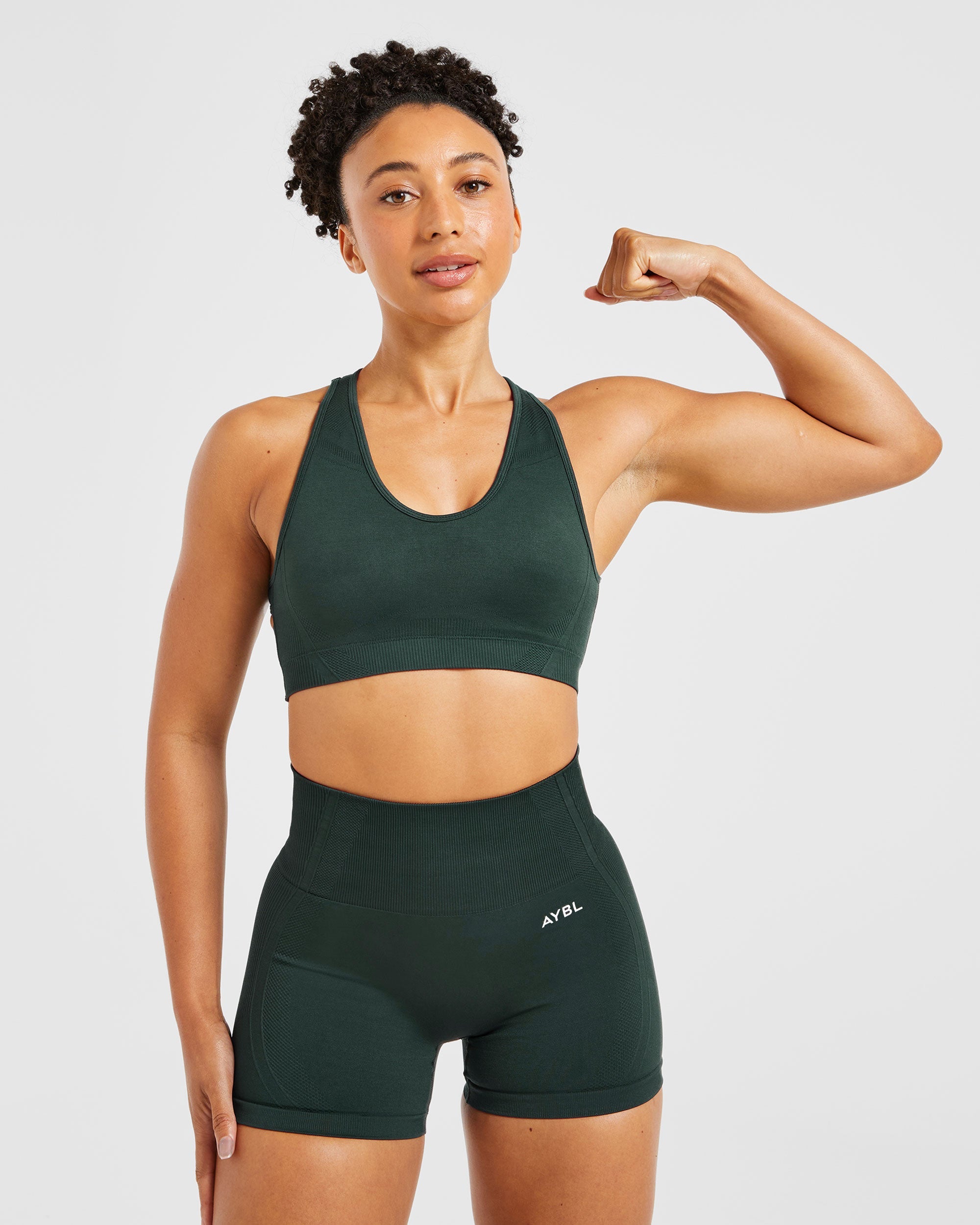 Balance V3 Seamless Sports Bra - Dark Green