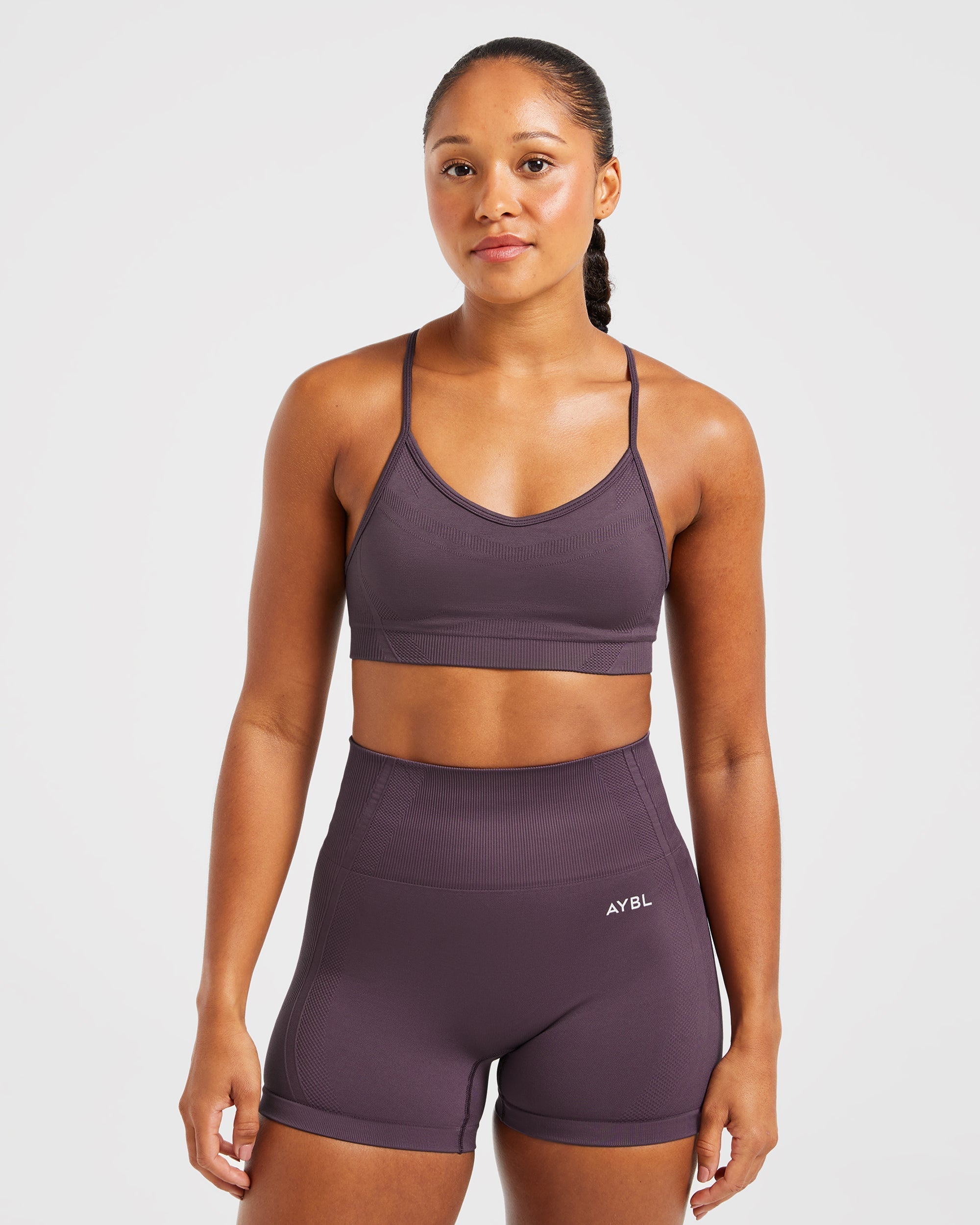 Balance V3 Seamless Strappy Sports Bra - Purple