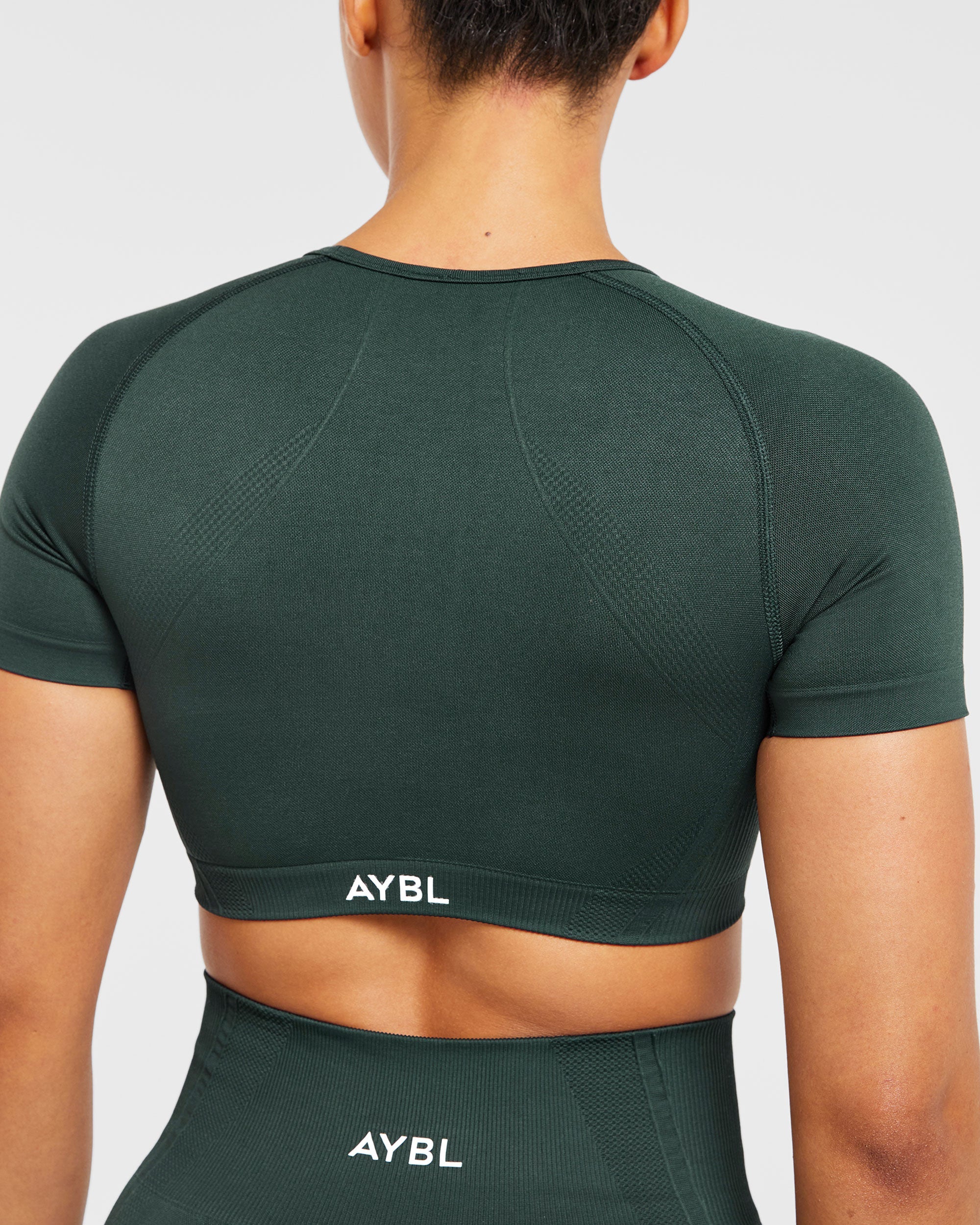 Balance V3 Seamless Crop Top - Dark Green