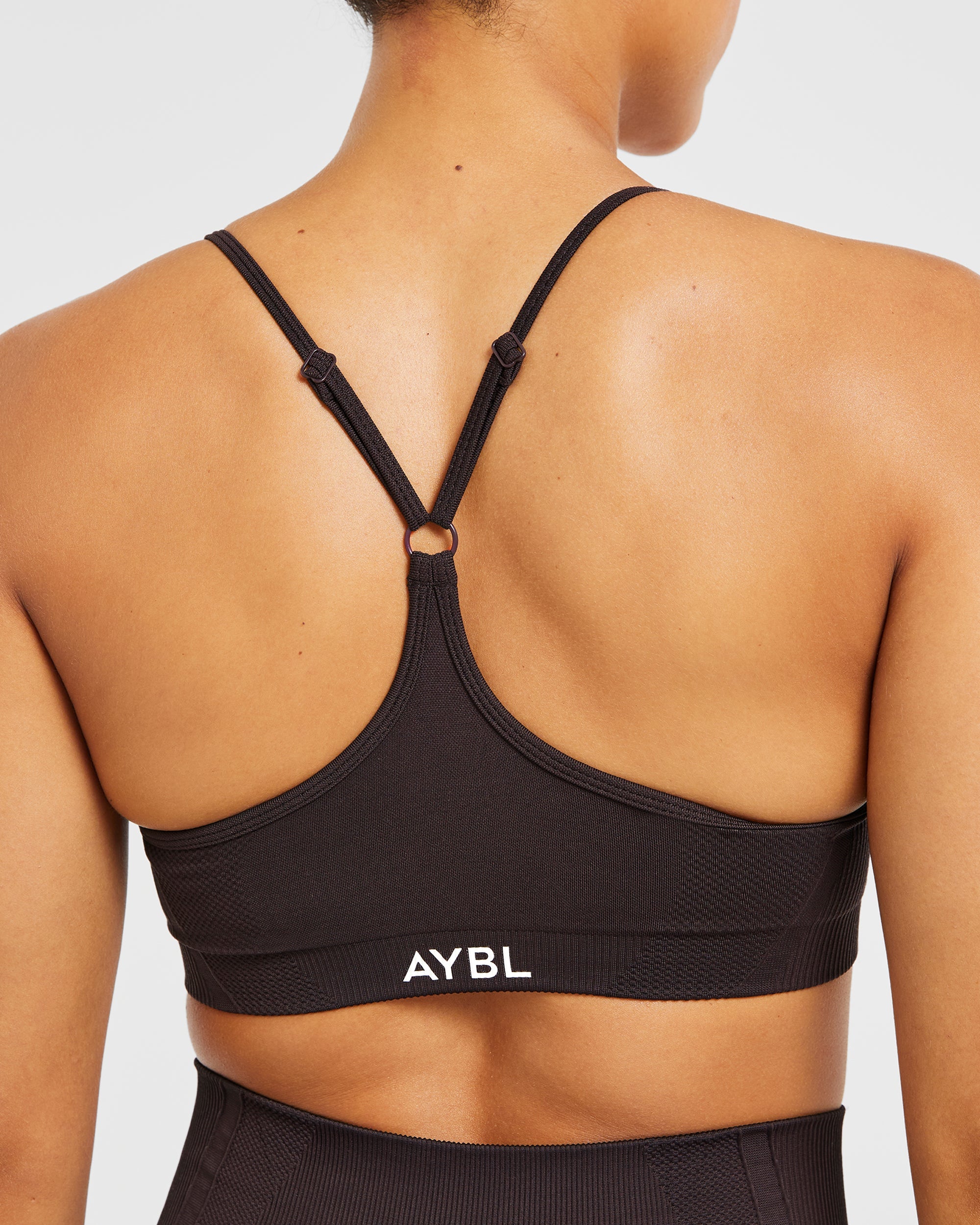 Balance V3 Seamless Strappy Sports Bra - Dark Brown