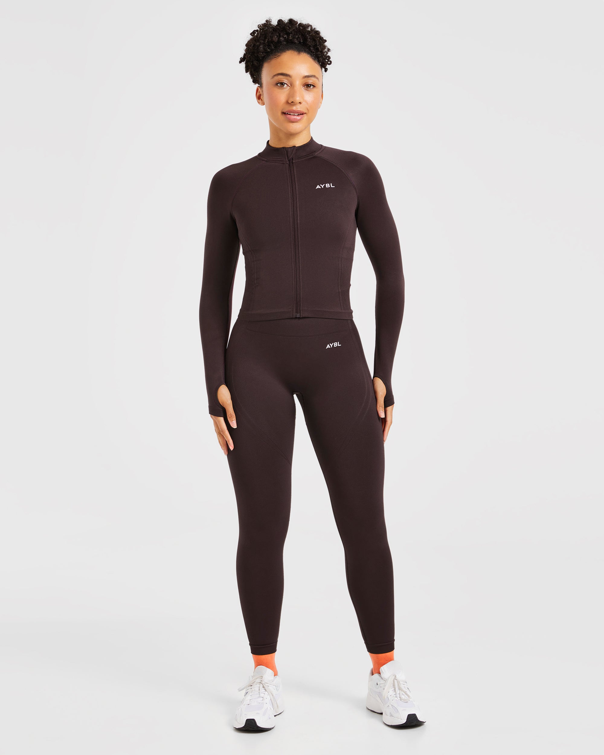 Balance V3 Seamless Zip Jacket - Dark Brown