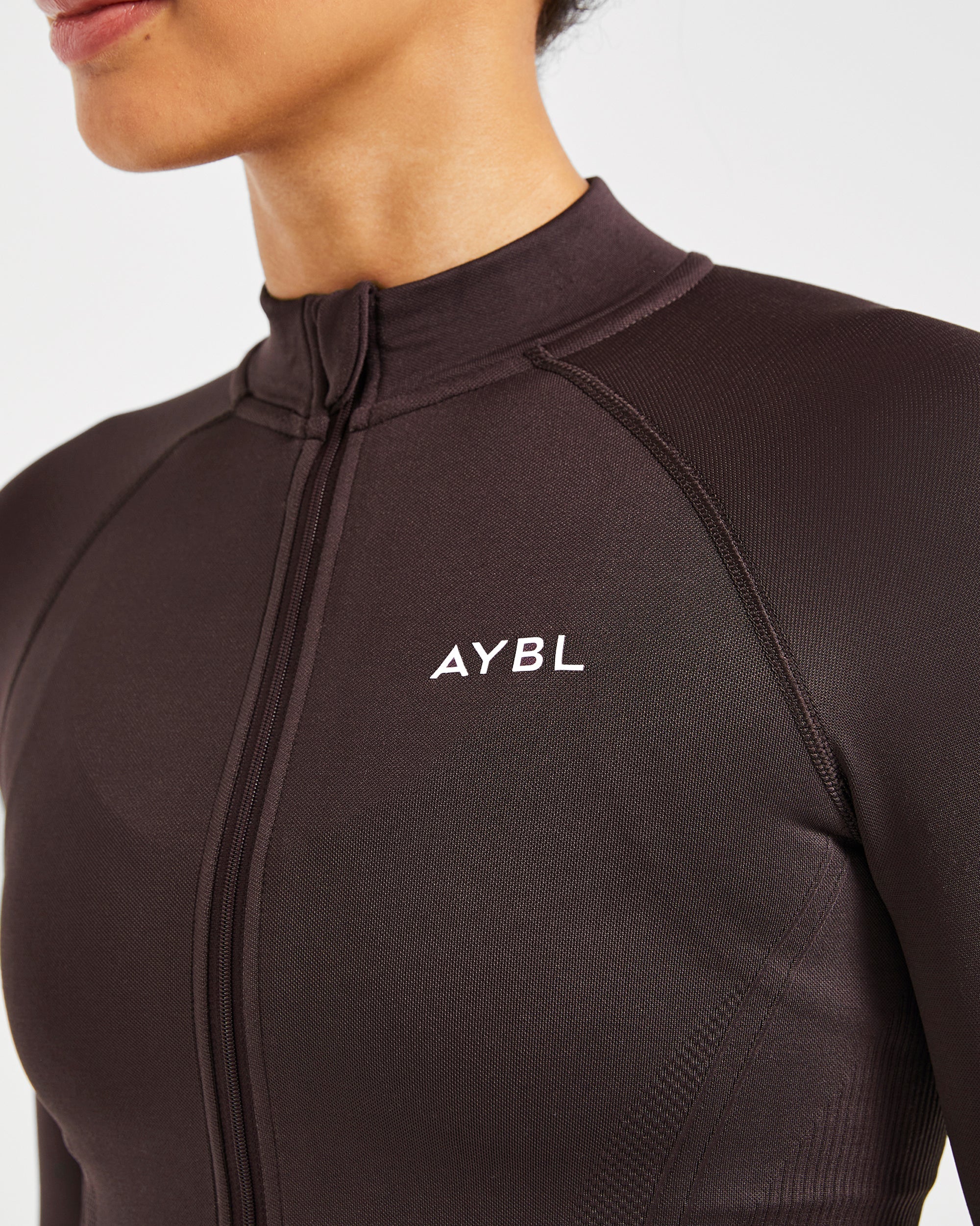 Balance V3 Seamless Zip Jacket - Dark Brown