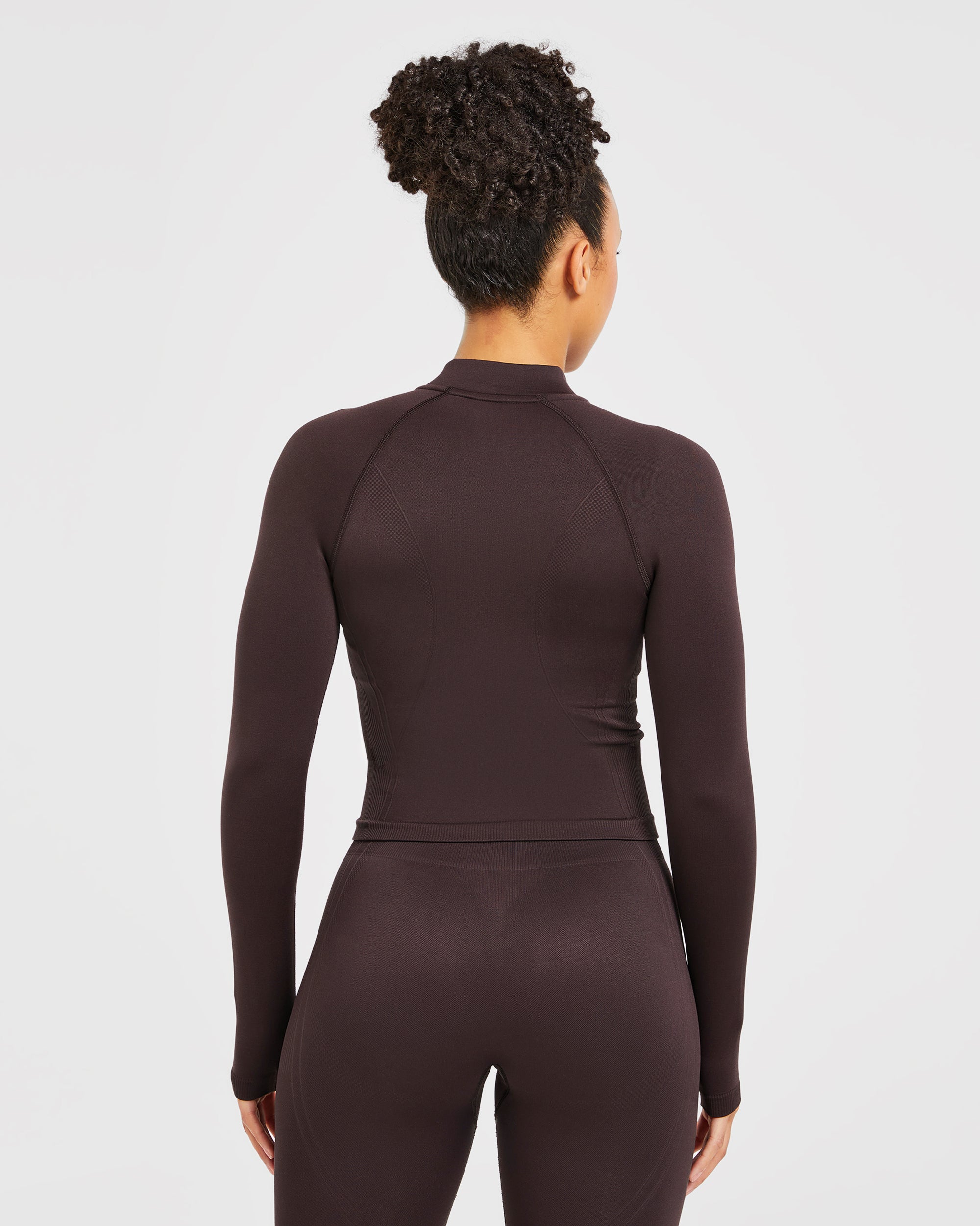 Balance V3 Seamless Zip Jacket - Dark Brown