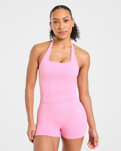 Enhance Seamless Halterneck Top - Sugar Pink