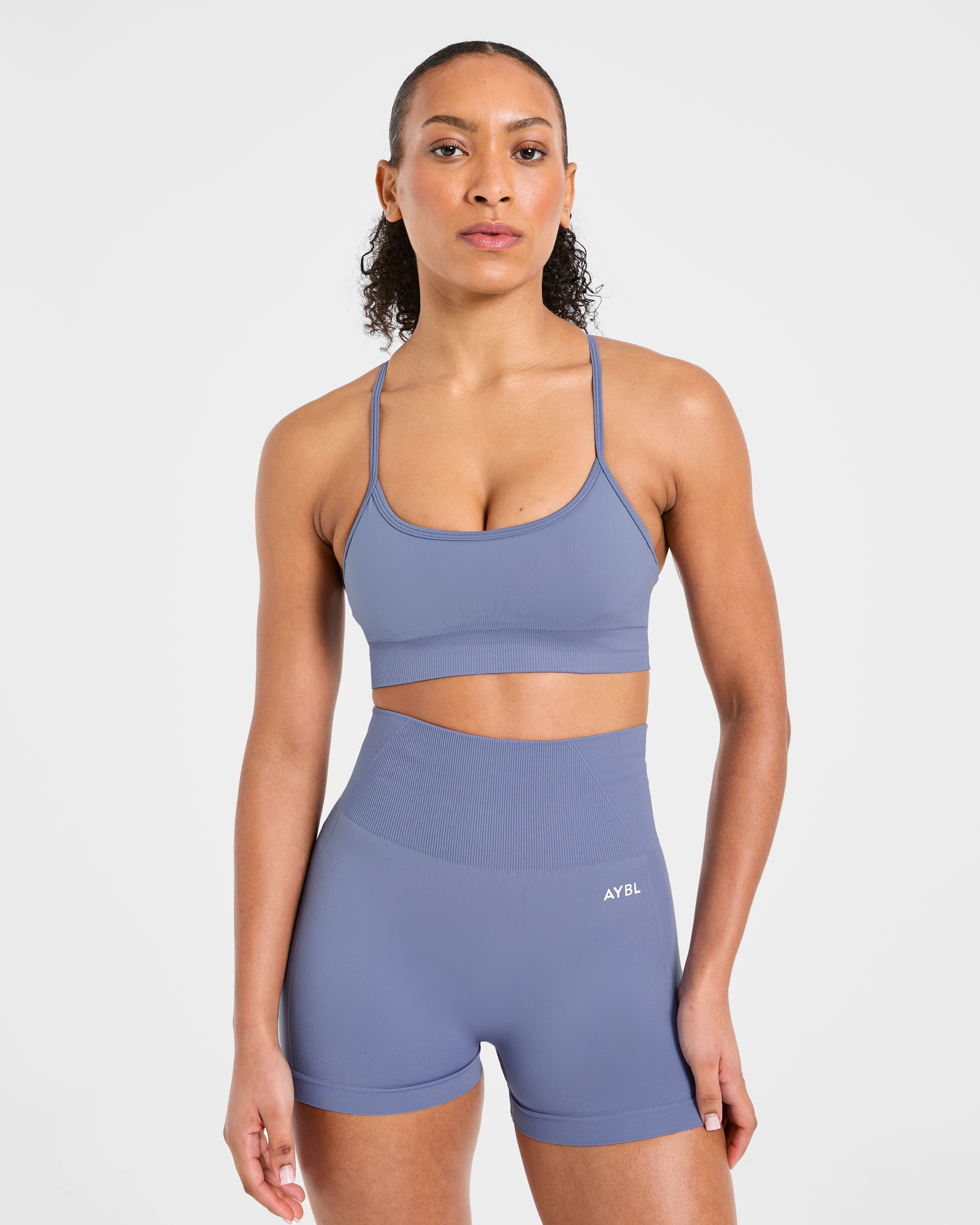 Empower Seamless Sports Bra - Slate Blue