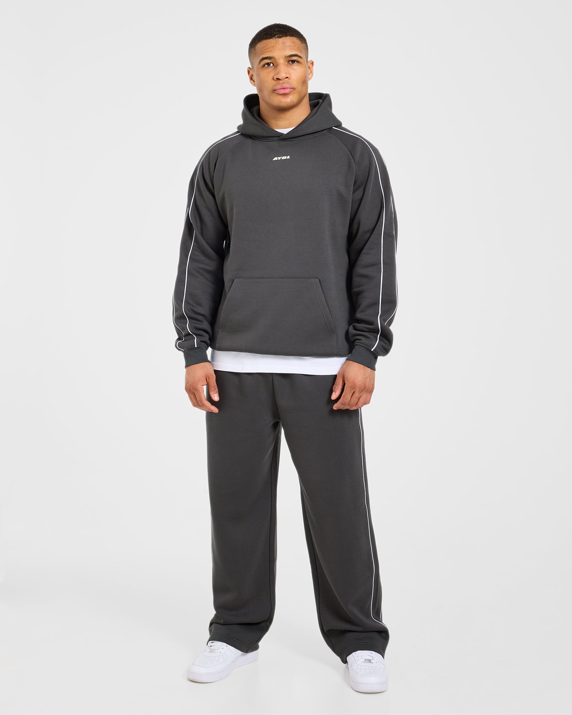 Restore Oversized Straight Leg Joggers - Charcoal