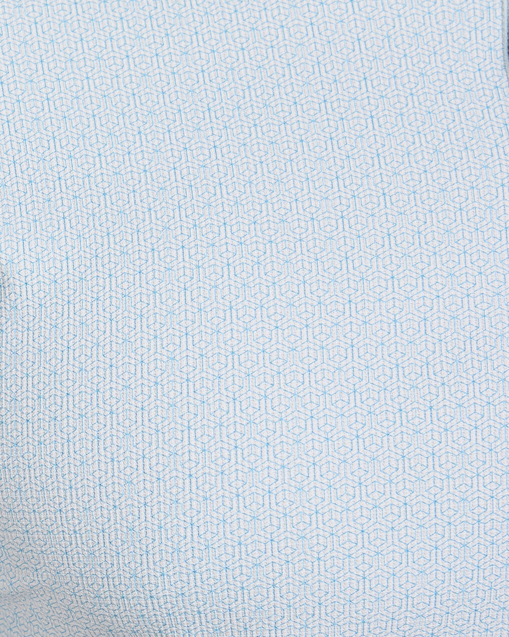 Precision Geometric Polo - Cloud Blue