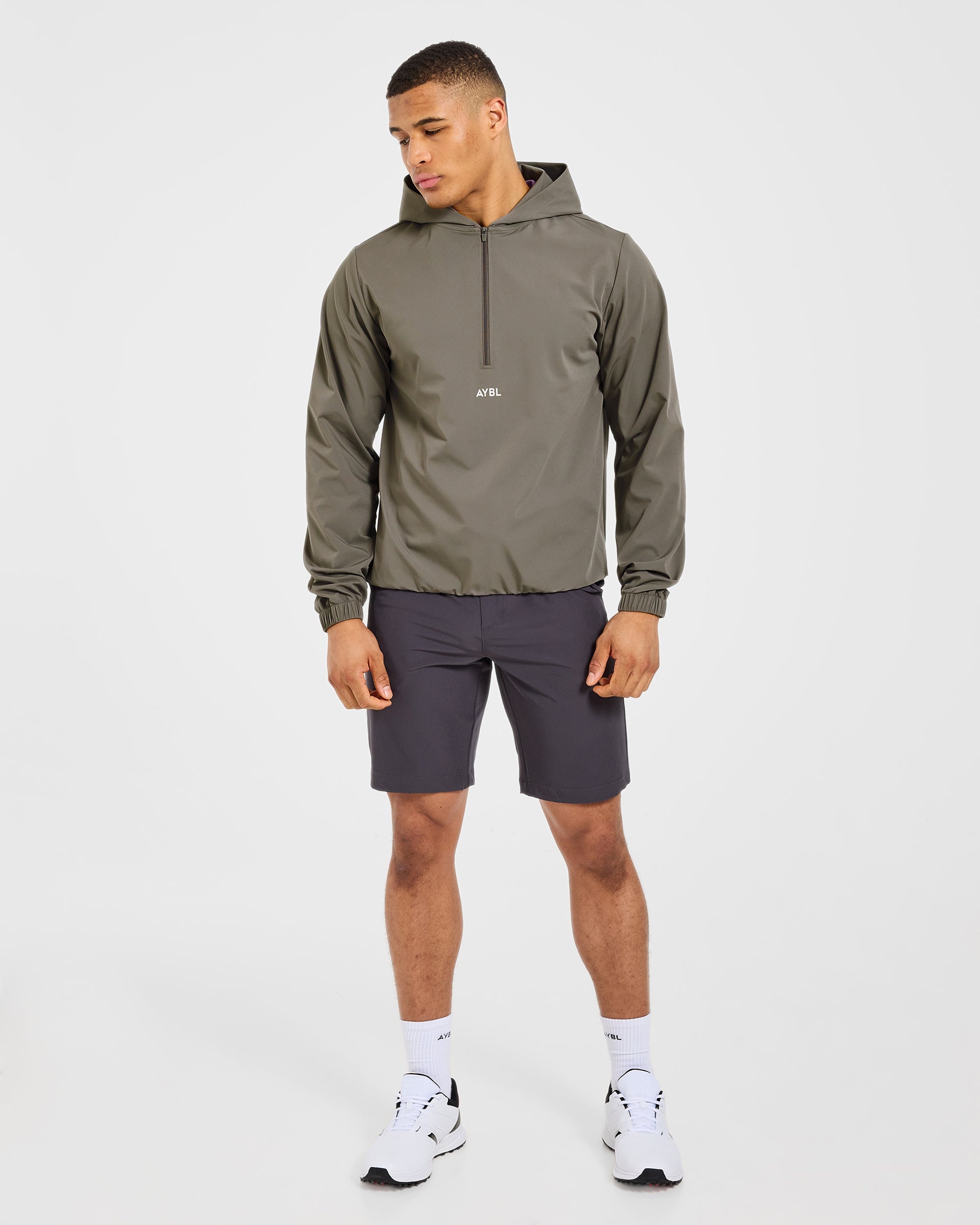 Precision 1/4 Zip Wind Pullover - Deep Woodland