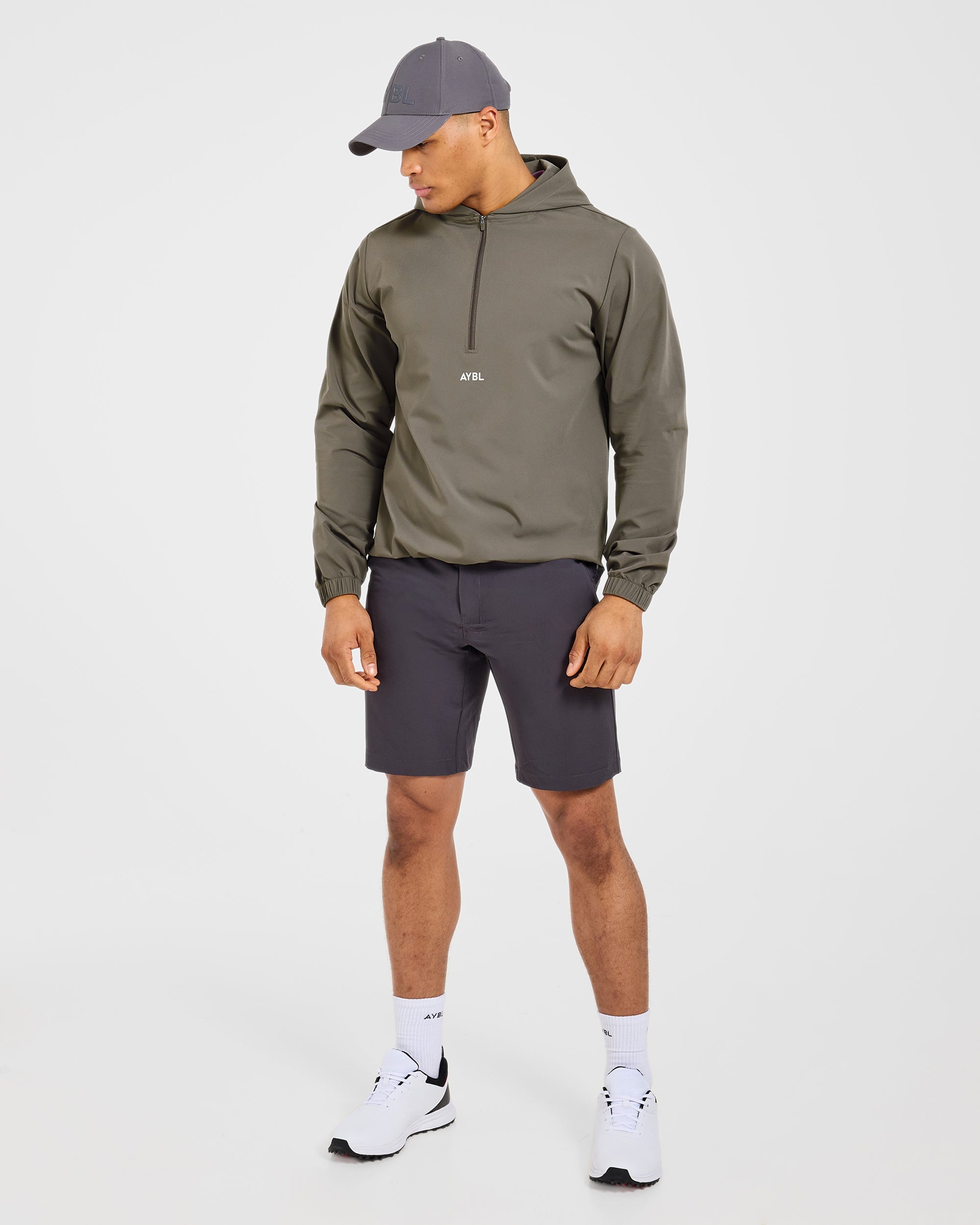 Precision 1/4 Zip Wind Pullover - Deep Woodland