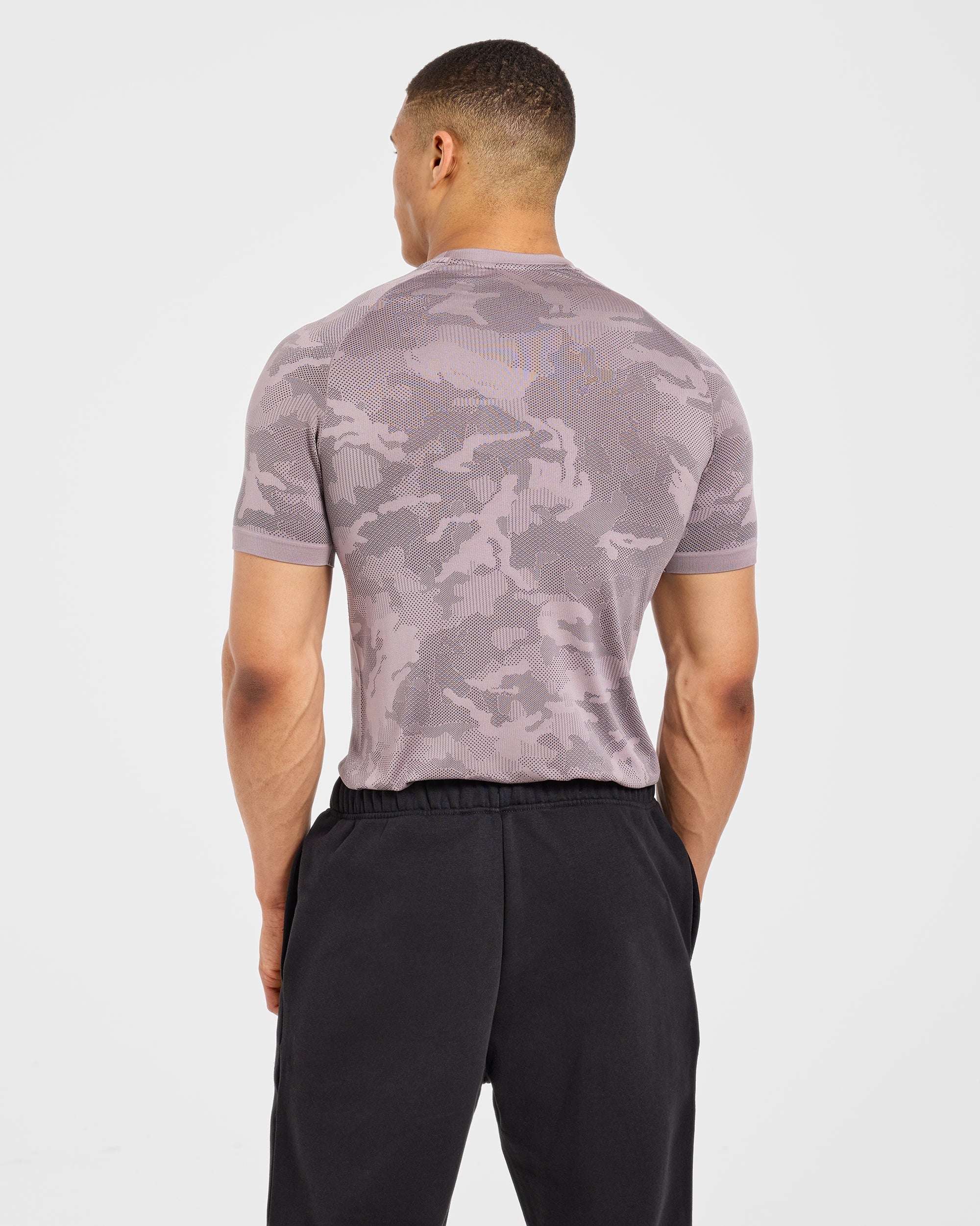 Camo Seamless T Shirt - Woodland Taupe