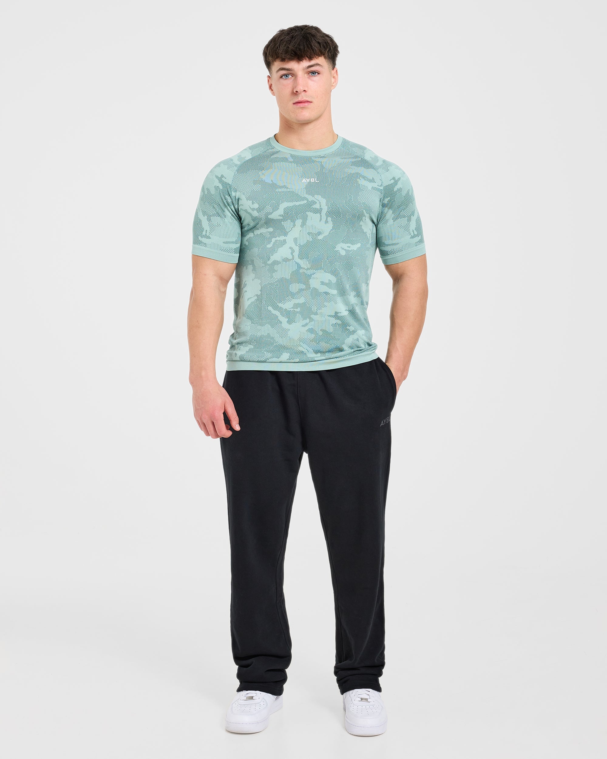 Camo Seamless T Shirt - Mist Sage