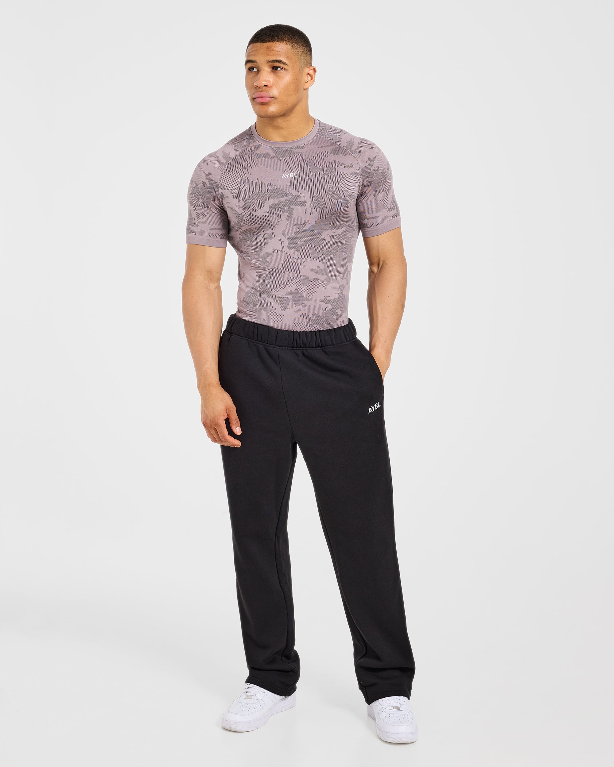 Camo Seamless T Shirt - Woodland Taupe