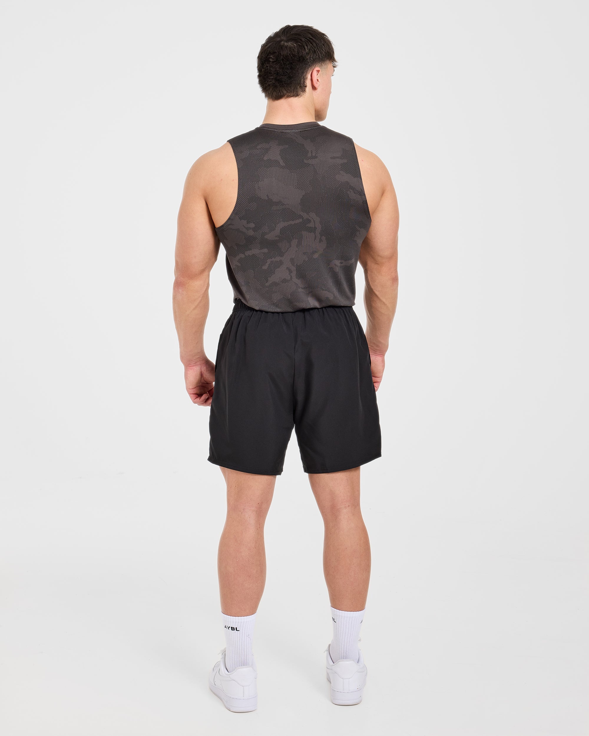 Camo Seamless Tank - Charcoal