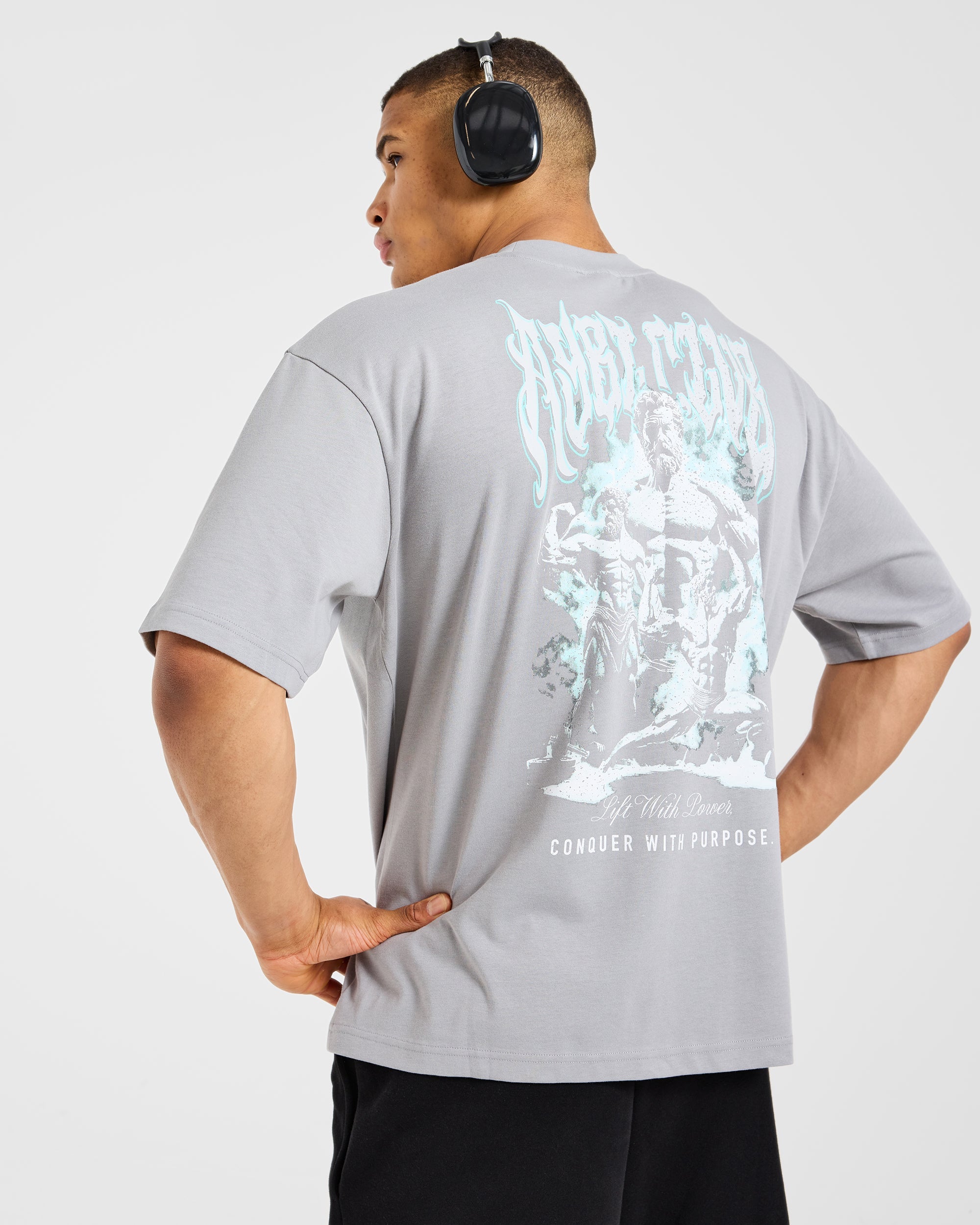 Lift Forge Oversized T Shirt - Storm Grey