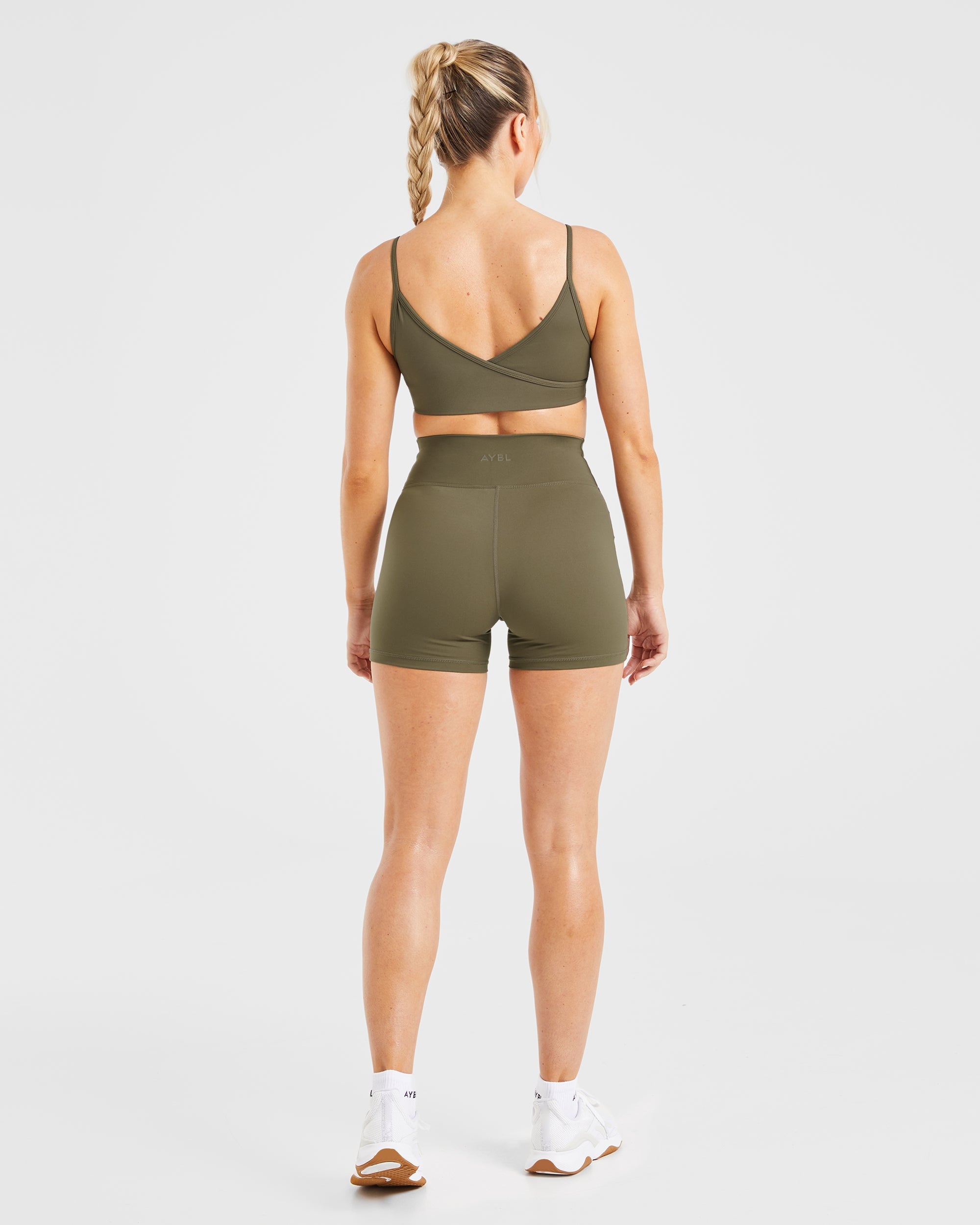 Sculpt Wrap Shorts - Deep Khaki