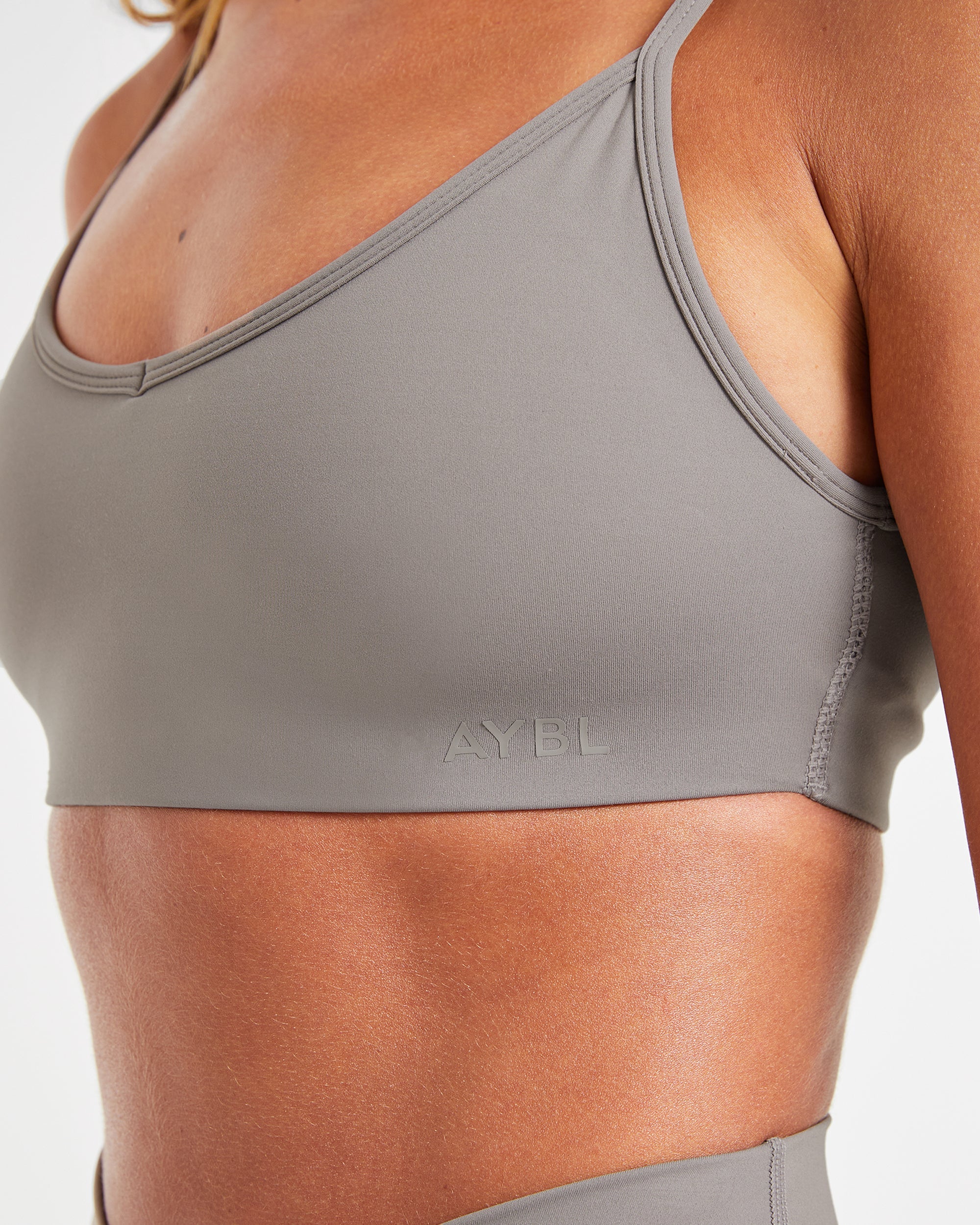 Sculpt Wrap Sports Bra - Smoke Grey