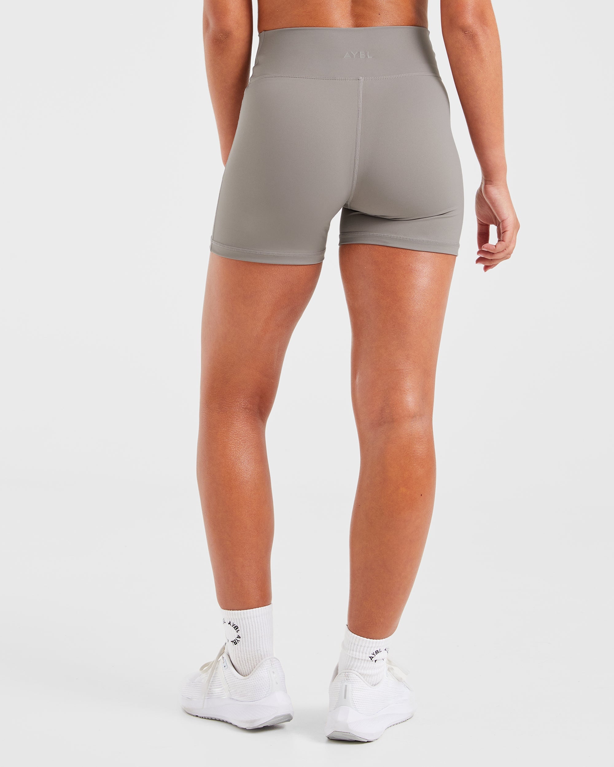 Sculpt Wrap Shorts - Smoke Grey