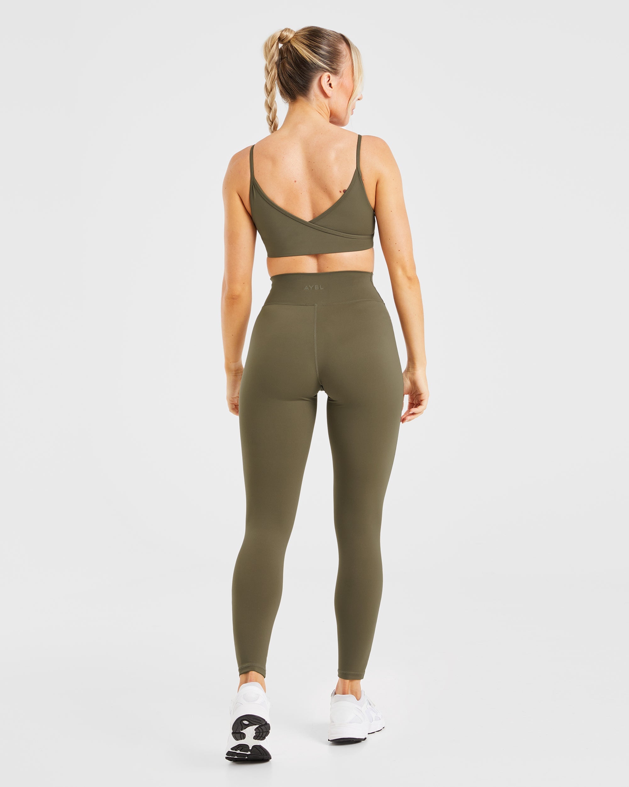 Sculpt Wrap Leggings - Deep Khaki