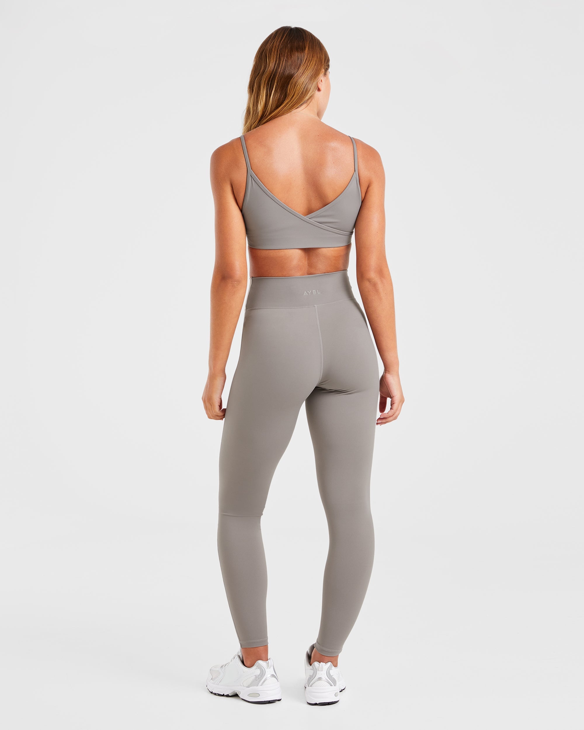 Sculpt Wrap Leggings - Smoke Grey