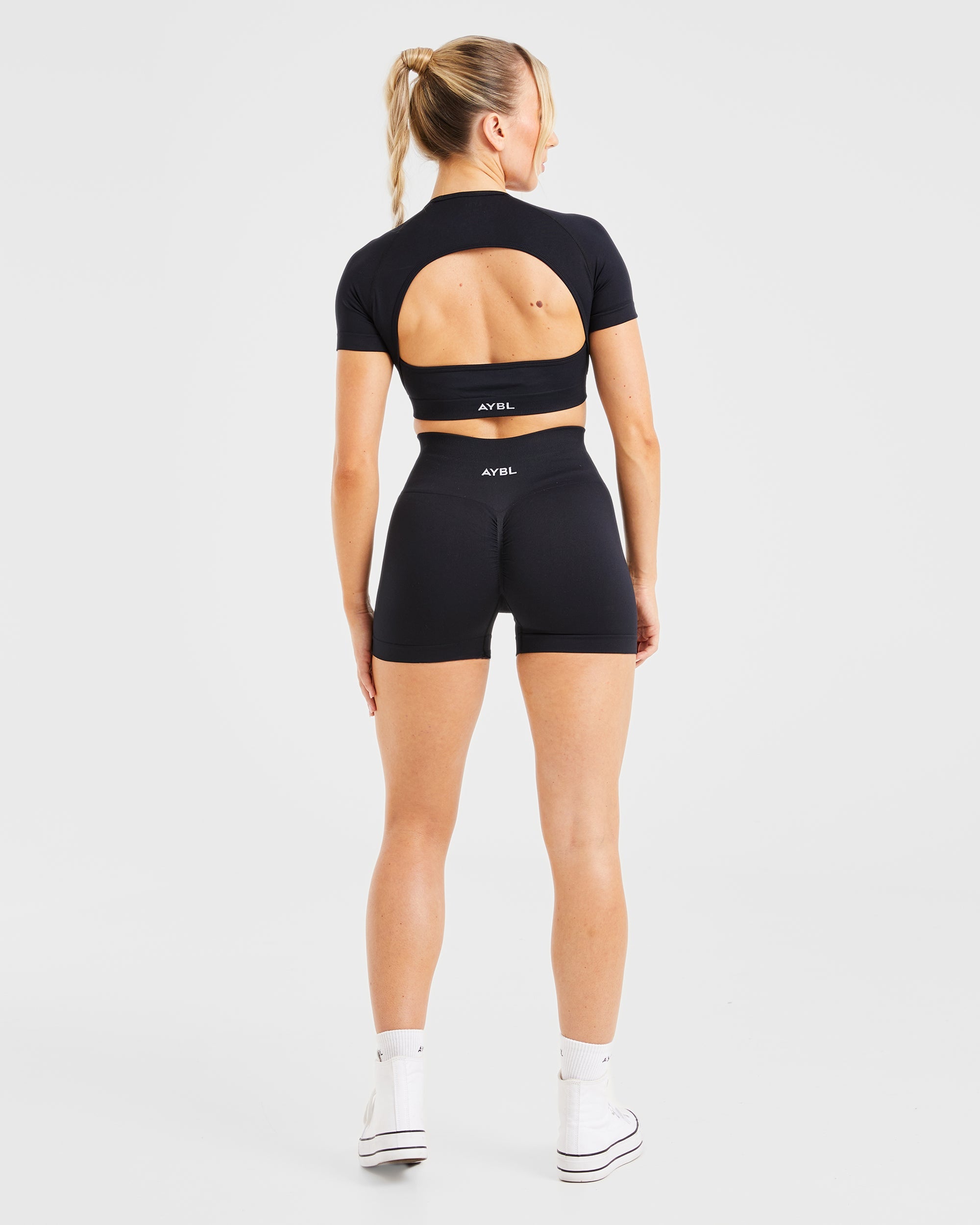 Power Seamless Shorts - Black