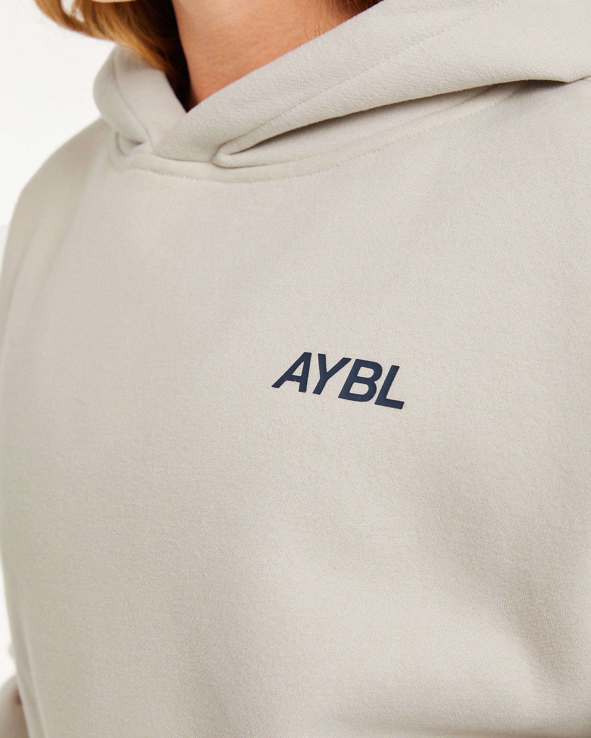 AYBL Sports Club Oversized Hoodie - Sand/Navy