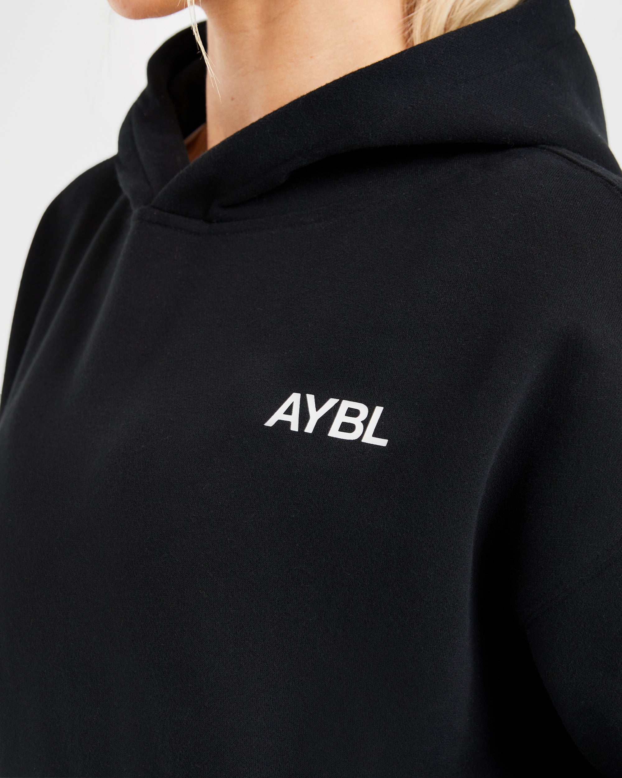 AYBL Sports Club Oversized Hoodie - Black/White