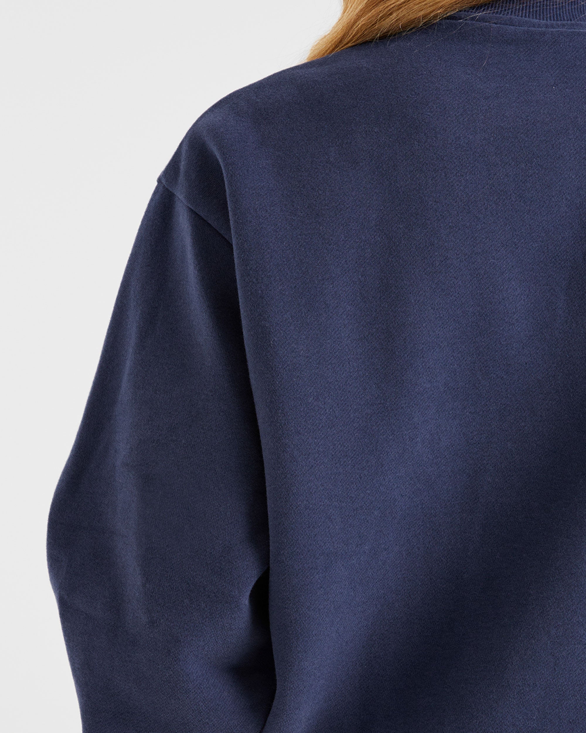 Varsity Oversized Sweatshirt - Navy